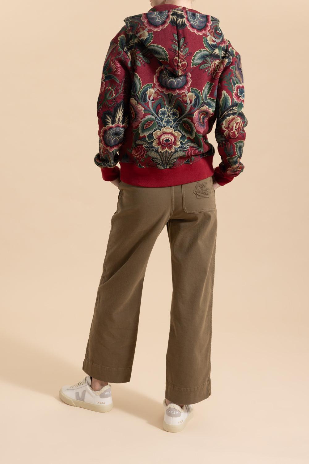 Zip Sweatshirt-BORDEAUX-XS-CLOTHINGJACKETCASUAL-ETRO
