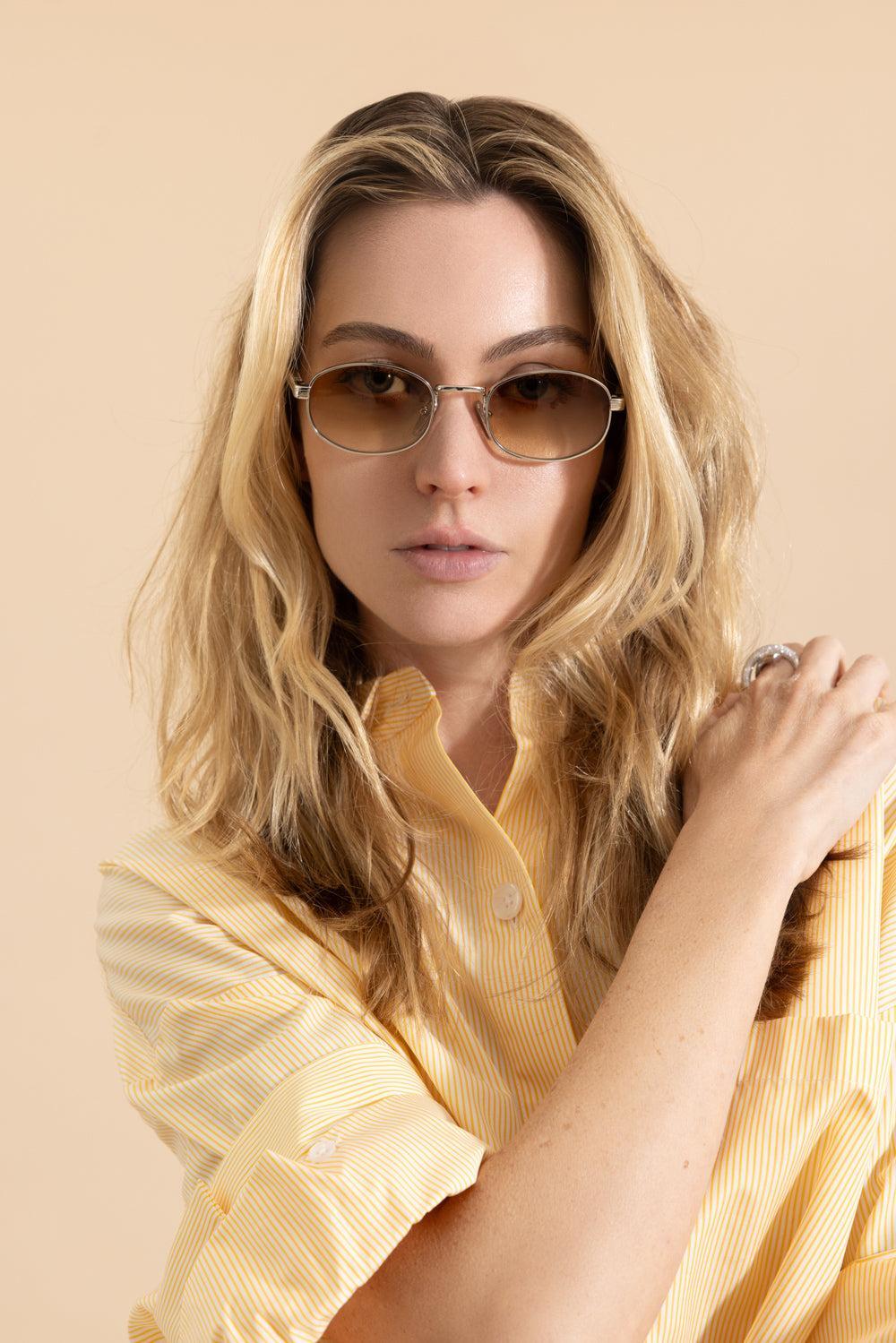 Round Gradient Sunglasses-SLV/BRN-ACCESSORIESUNGLASSES-PRADA