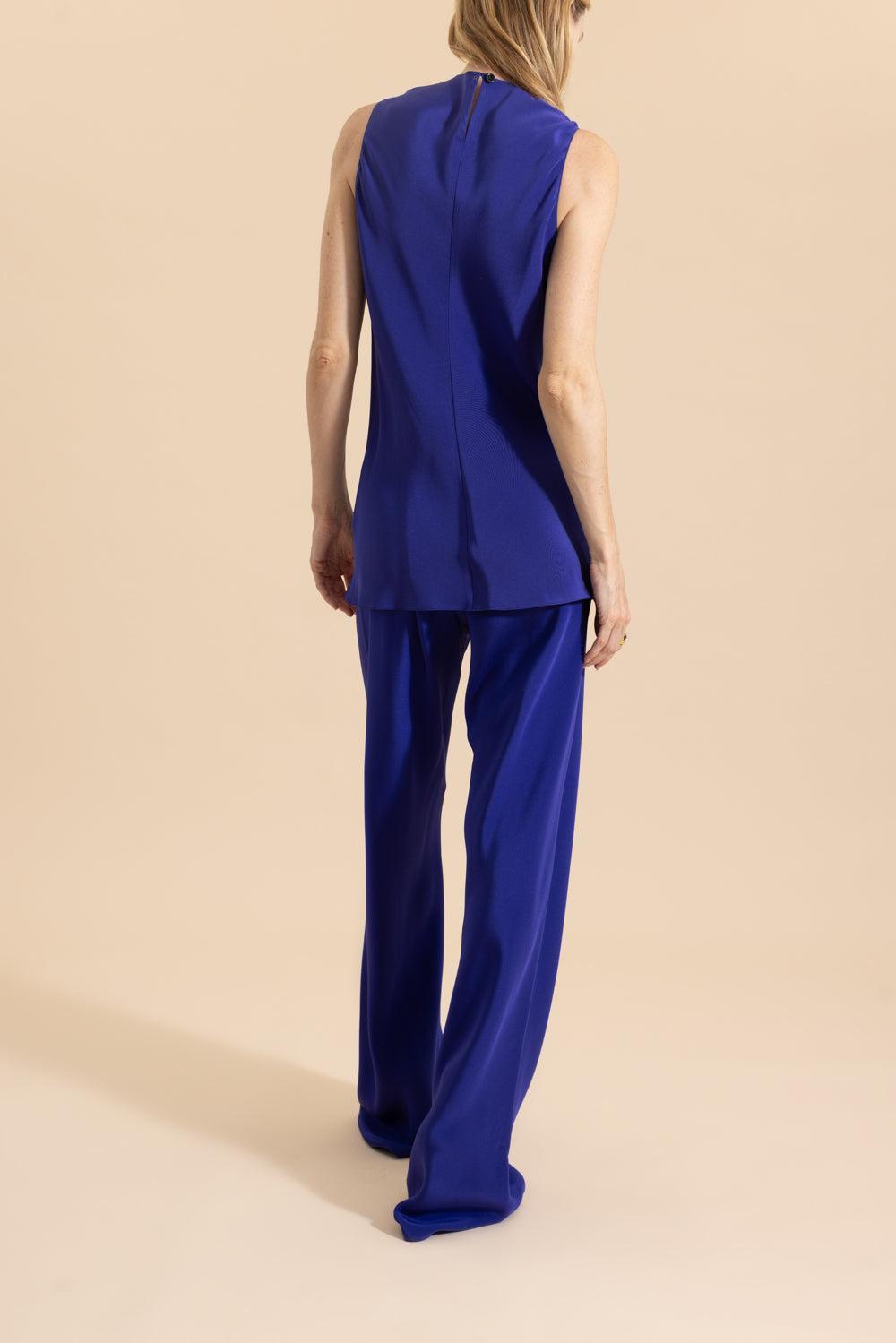 Bias Wide Leg Pant - Sappho Blue-SAPHBLUE-P-CLOTHINGPANTWIDE LEG-PETER COHEN