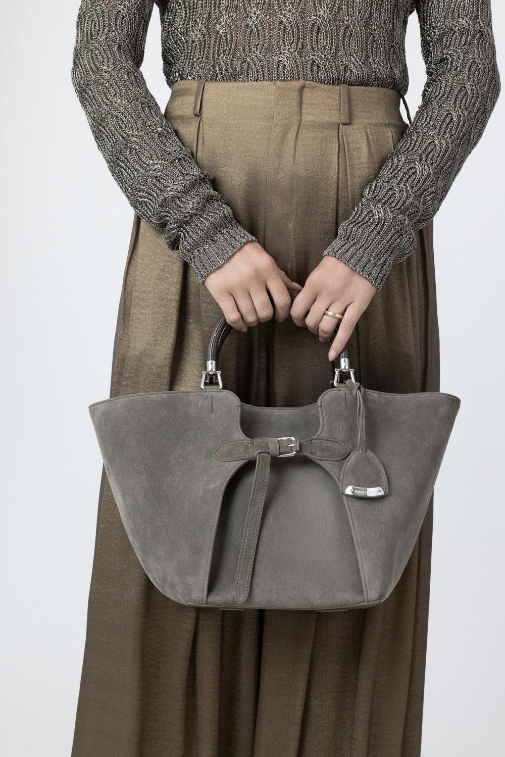 The Ralph Calf-Suede Tote-BROWN-HANDBAGTOTES-RALPH LAUREN
