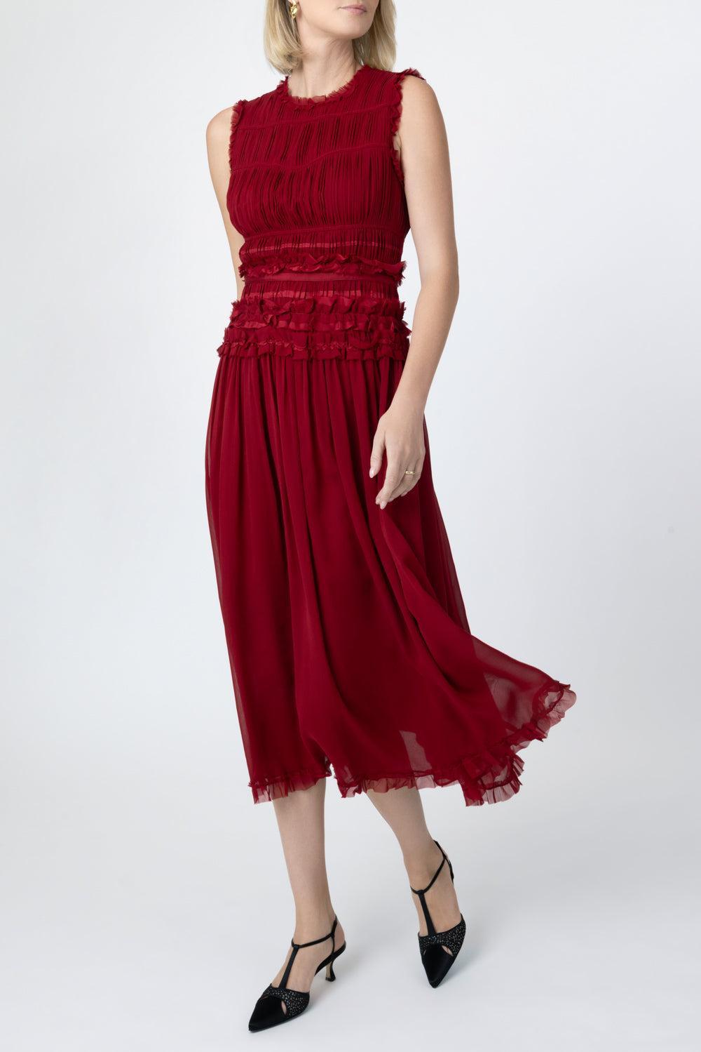 Etta Sleeveless Dress-BROWN-2-CLOTHINGDRESSCASUAL-ULLA JOHNSON