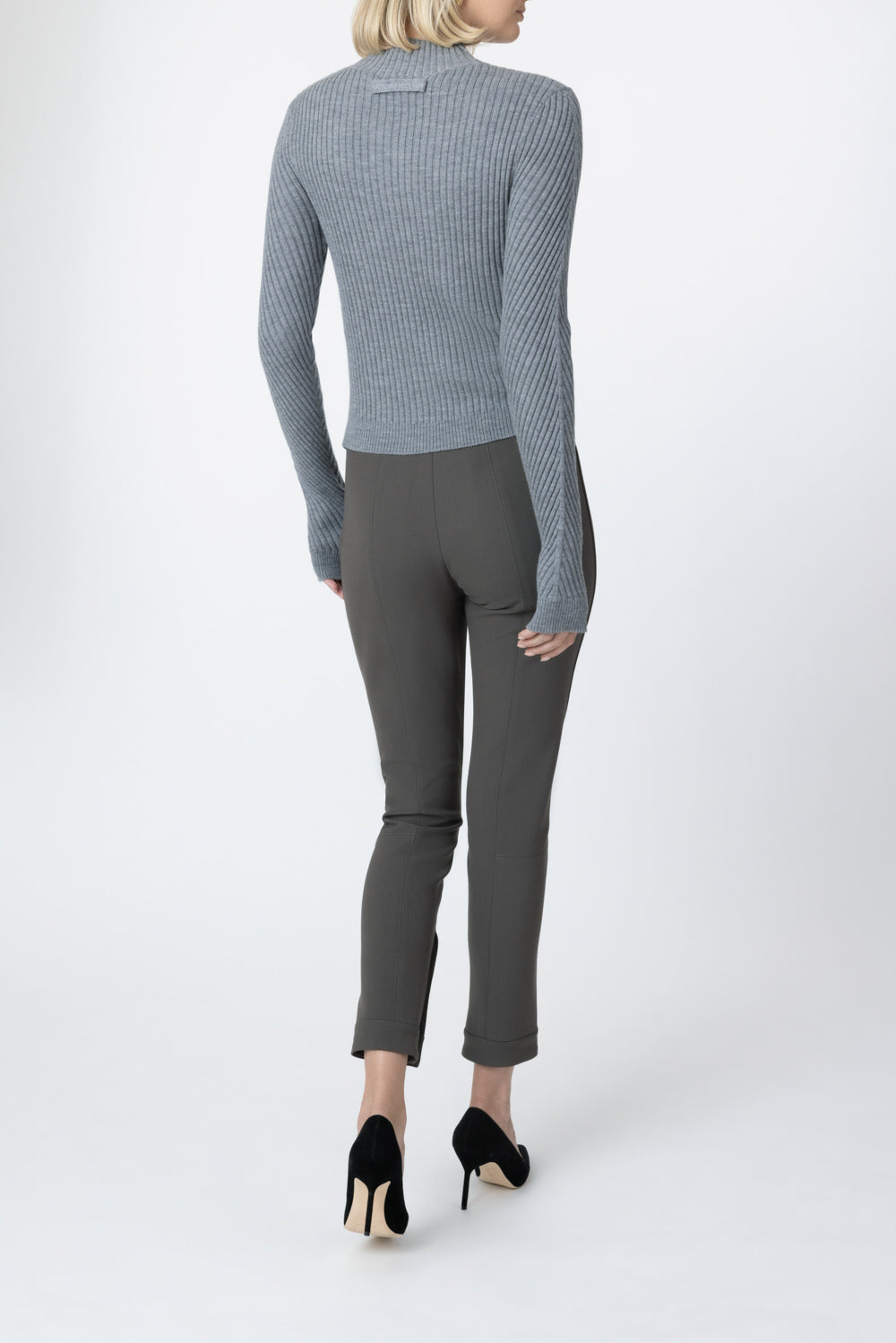 Slim Riding Pant-GREY-4-CLOTHINGPANTSLIM FIT-VICTORIA BECKHAM