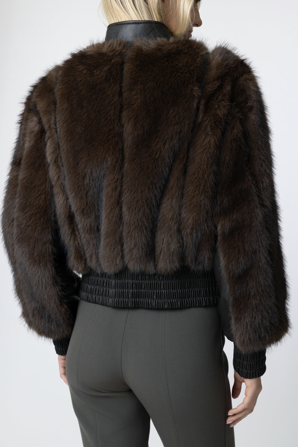 Valiant Faux Fur Jacket-BROWN-1-CLOTHINGJACKETEVENING-ZIMMERMANN