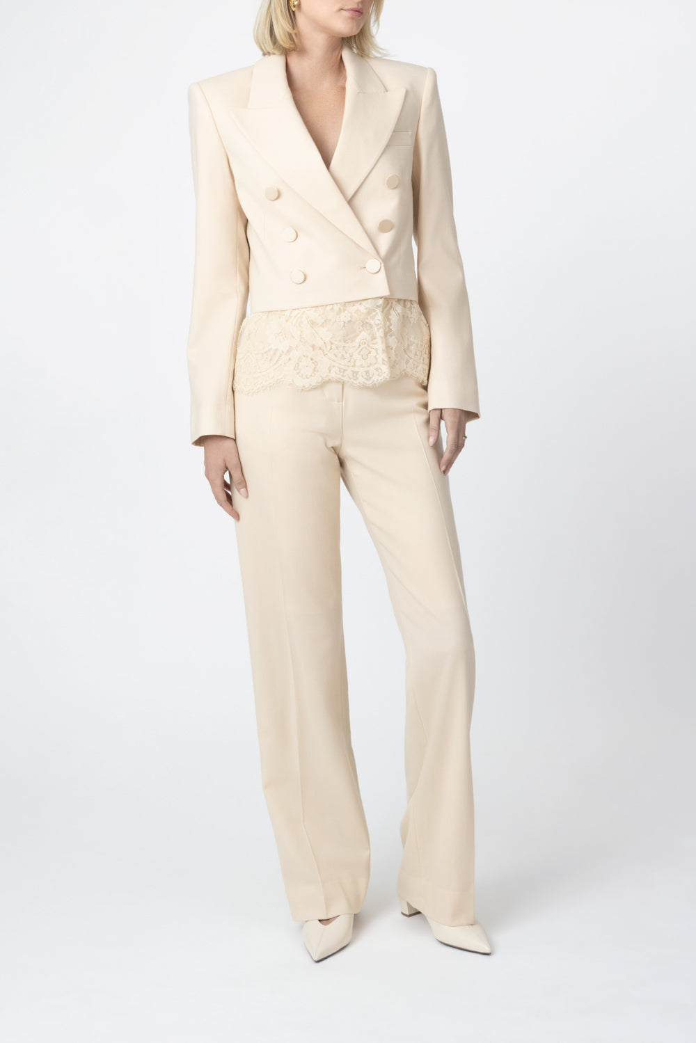 Valiant Lace Cropped Blazer-WHITE-0-CLOTHINGJACKETBLAZERS-ZIMMERMANN