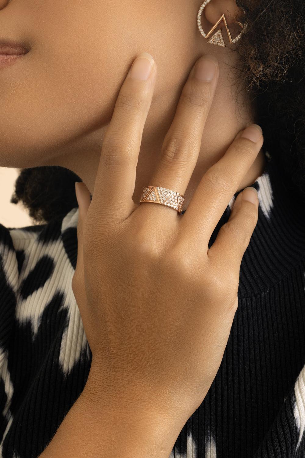 Diamond Elixir Ring-ROSE GOLD-7.5-JEWELRYFINE JEWELRING-ALESSA JEWELRY