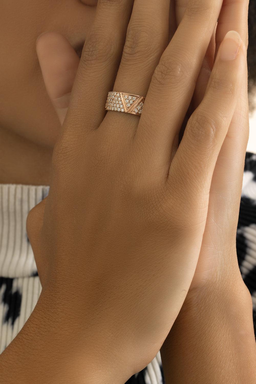 Diamond Elixir Ring-ROSE GOLD-7.5-JEWELRYFINE JEWELRING-ALESSA JEWELRY