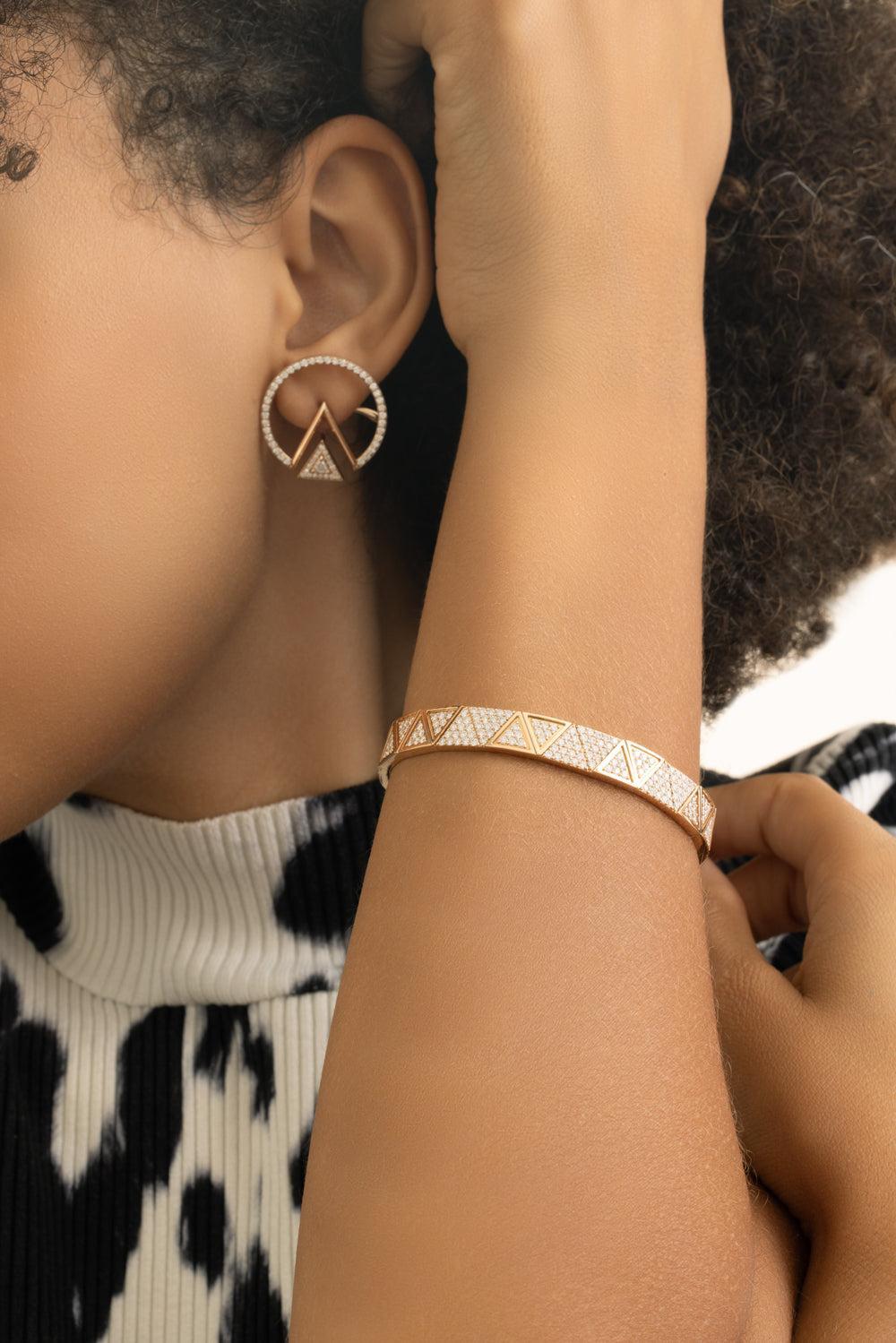 Diamond Elixir Bracelet-ROSE GOLD-JEWELRYFINE JEWELBRACELET O-ALESSA JEWELRY