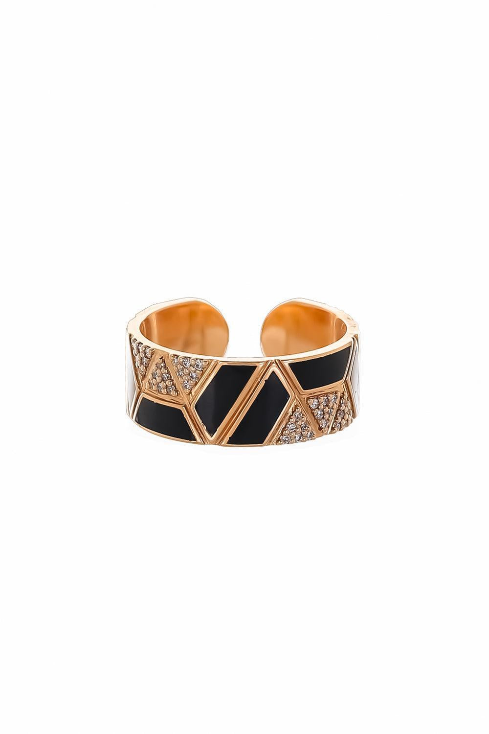 Diamond Enamel Elixer Ring-ROSE GOLD-7.5-JEWELRYFINE JEWELRING-ALESSA JEWELRY