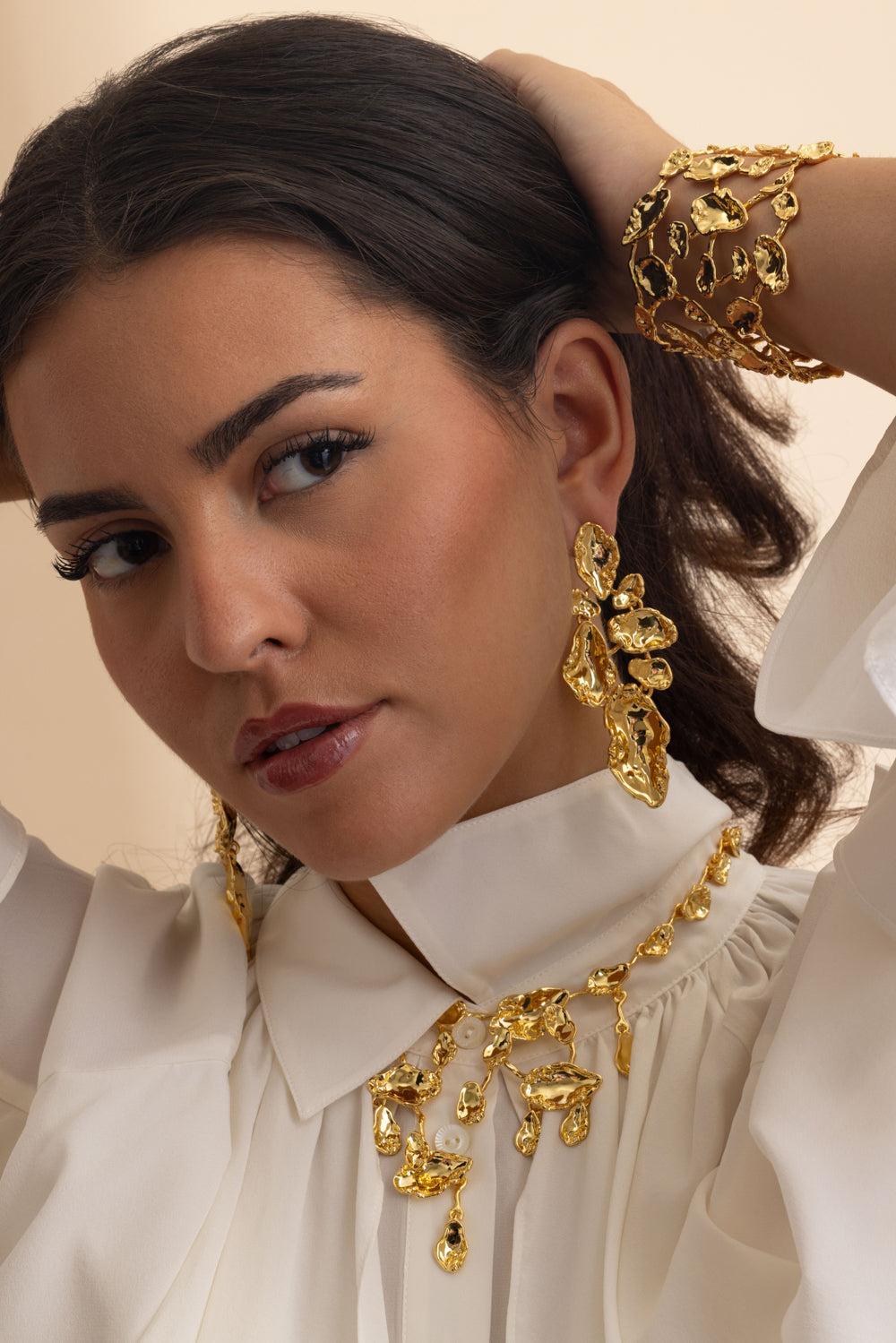 Brut Mosaic Earrings-YELLOW-JEWELRYBOUTIQUEEARRING-ALEXIS BITTAR