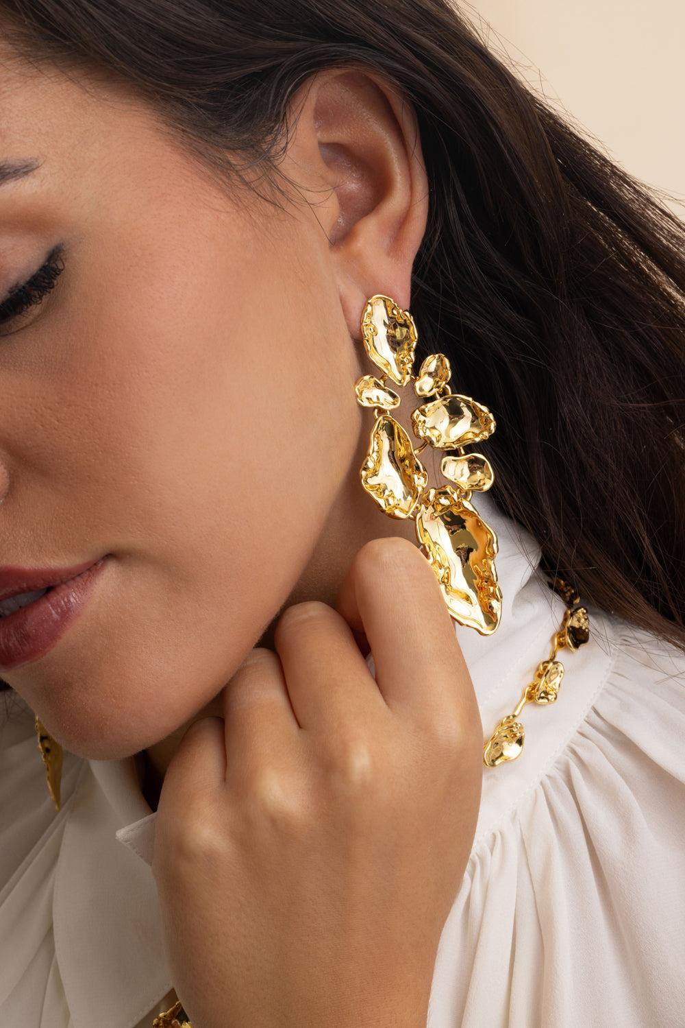 Brut Mosaic Earrings-YELLOW-JEWELRYBOUTIQUEEARRING-ALEXIS BITTAR