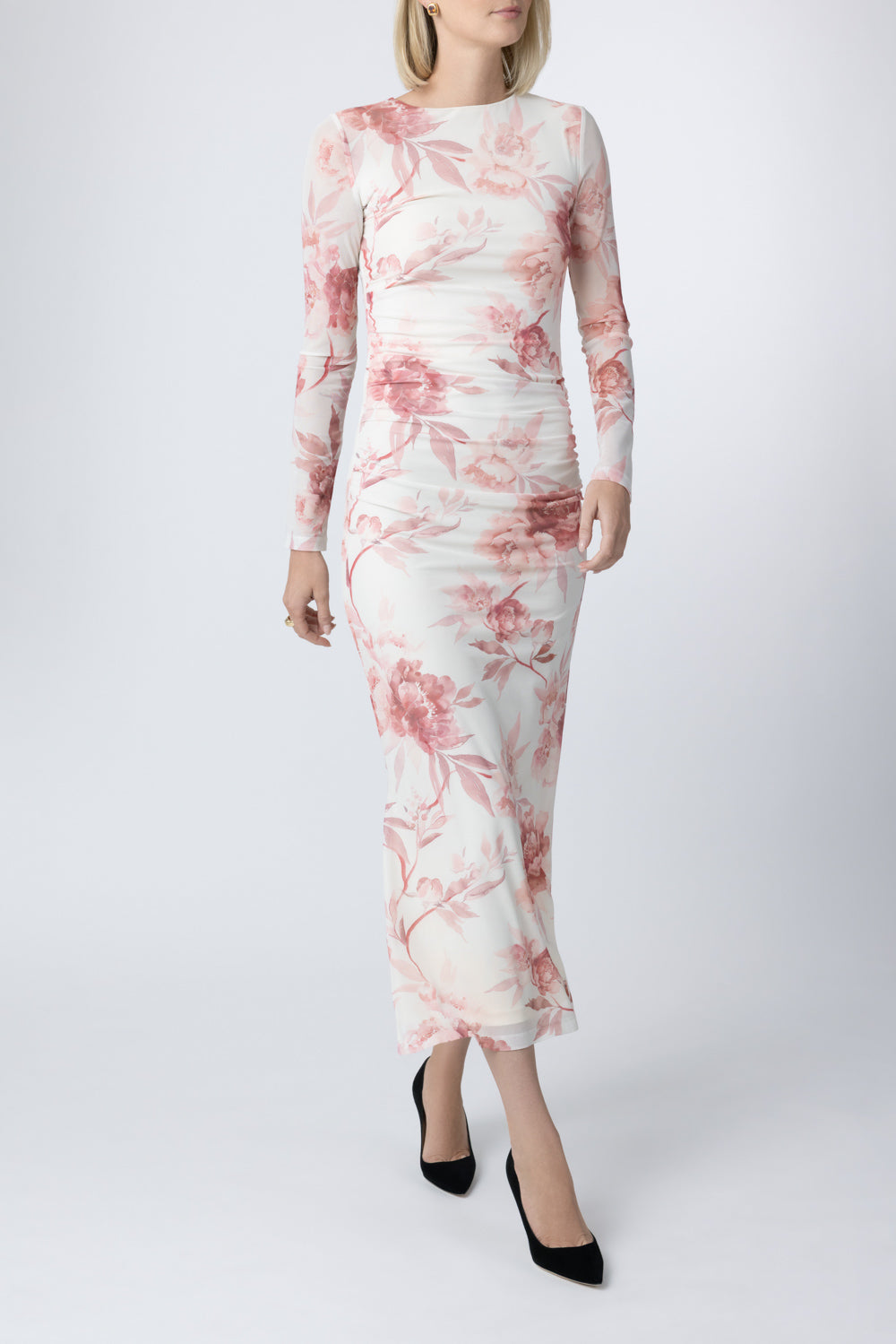 Ezli Long Dress-PINK-4-CLOTHINGDRESSCASUAL-ASTON STUDIO