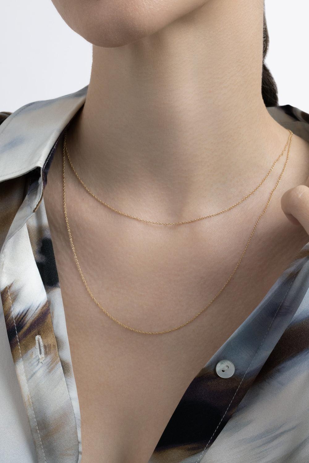 Long Double Rolo Chain-YELLOW GOLD-JEWELRYFINE JEWELNECKLACE O-NANIS