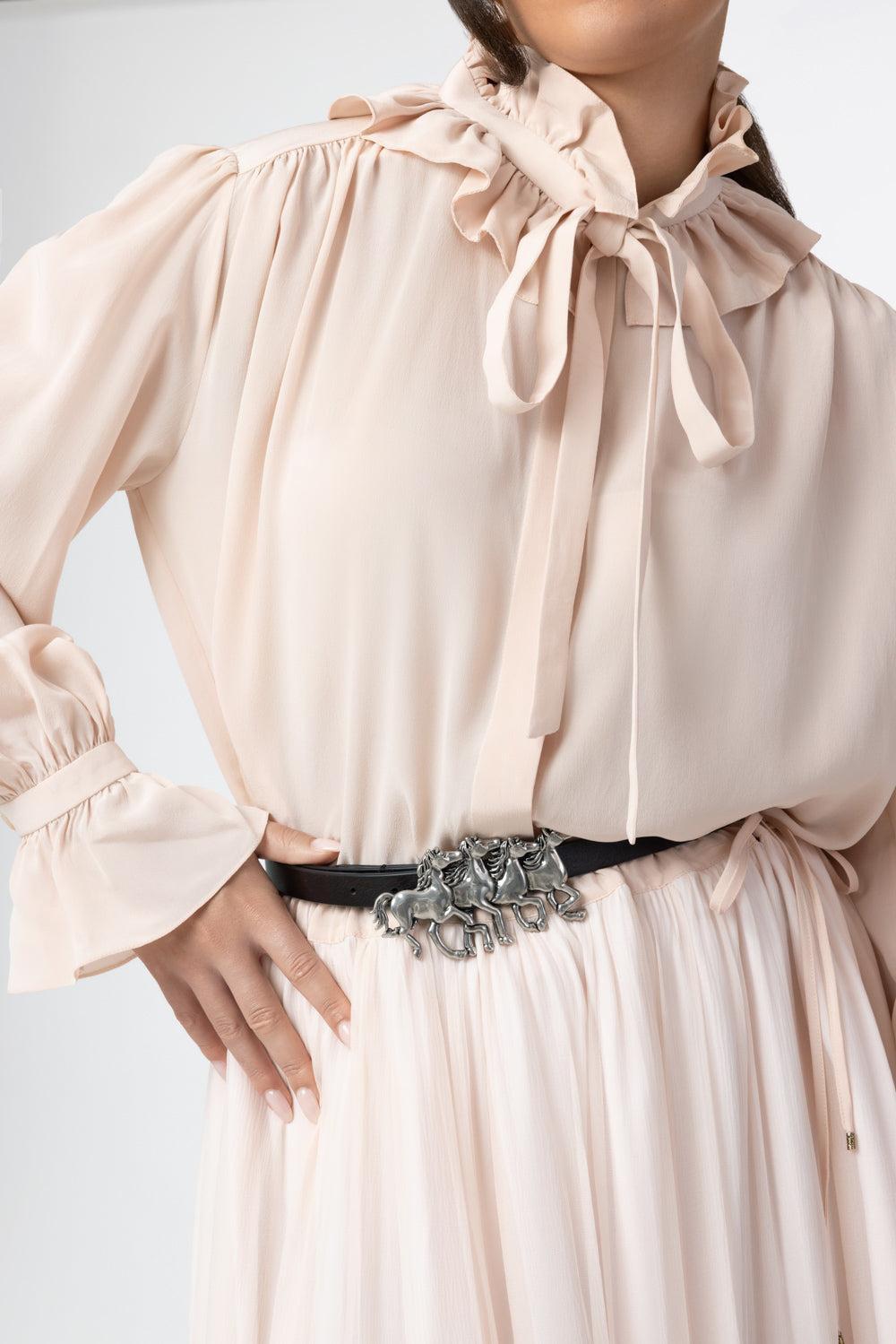 The Chloé Running Horses Belt-BLACK-S-ACCESSORIEBELTS-CHLOÉ