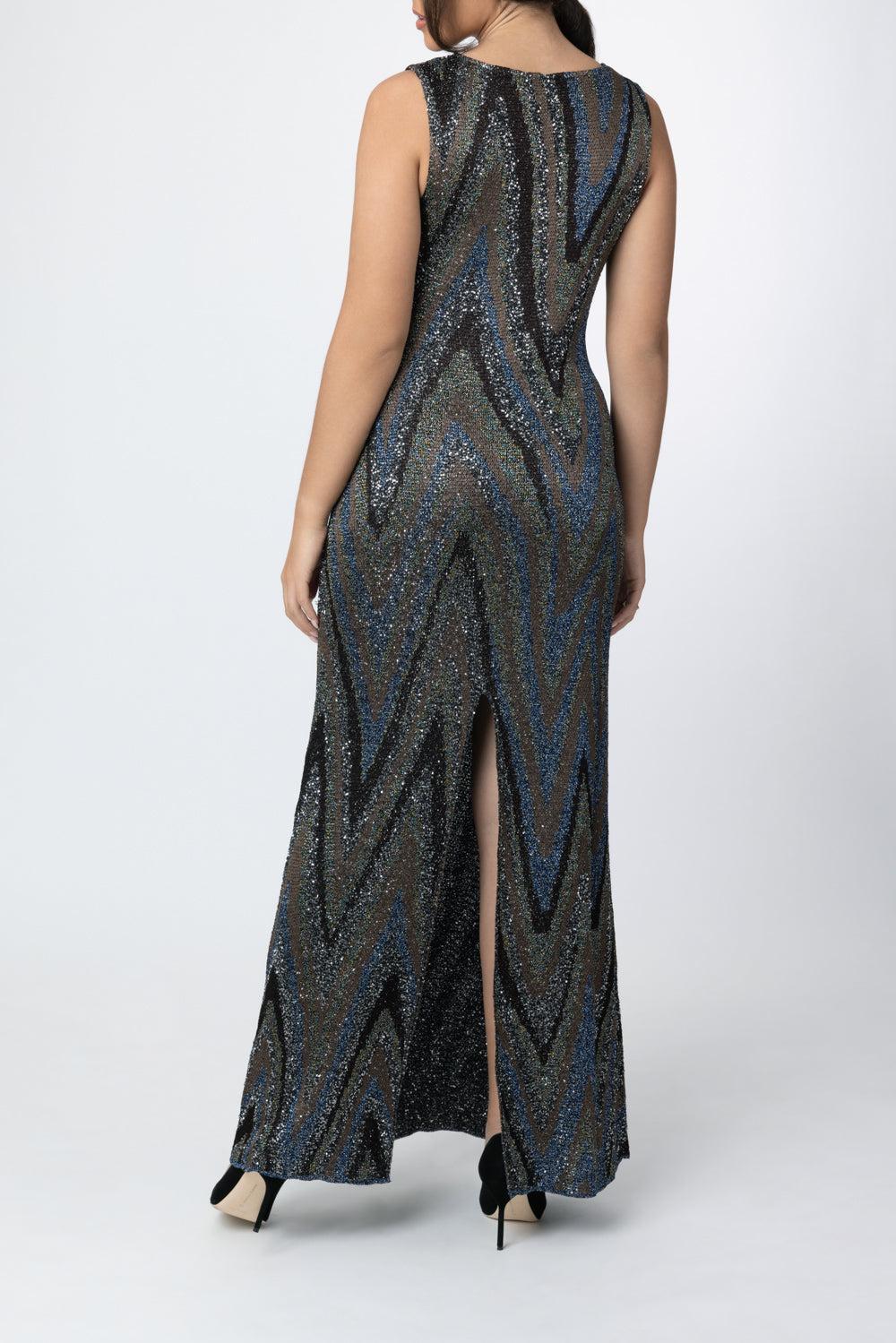  High Neck Sleeveless Dress-NOVELTY-38-CLOTHINGDRESSEVENING-MISSONI 