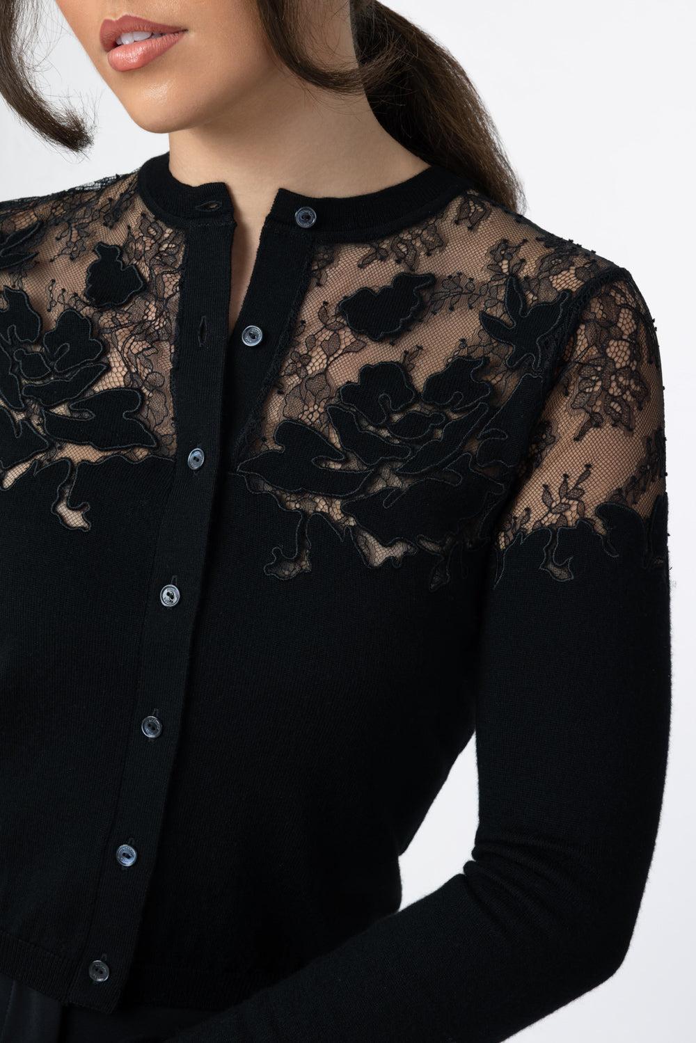  Talia Lace Cardigan-BLACK-P-CLOTHINGTOPCARDIGAN-ULLA JOHNSON 
