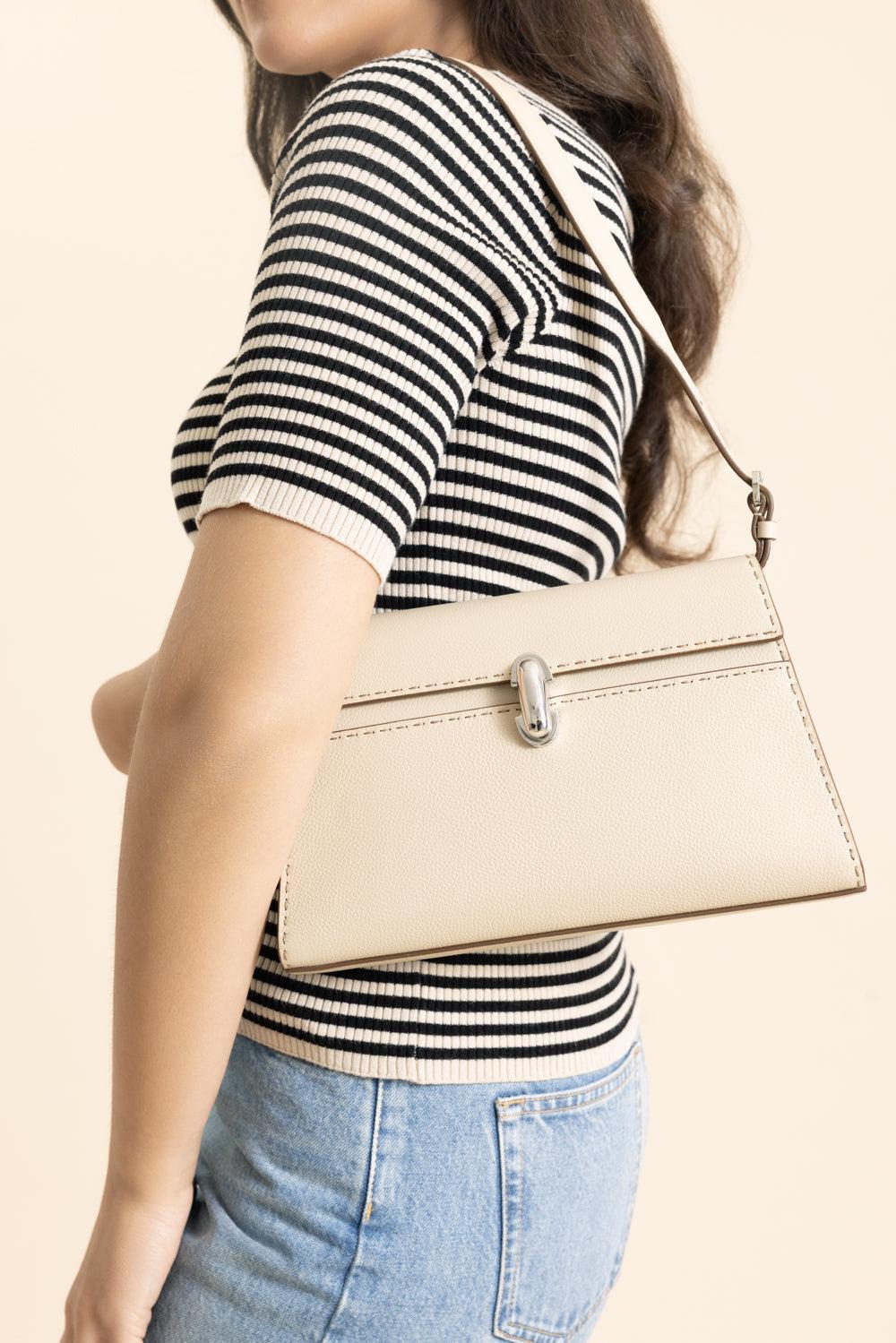 Symmetry Shoulder Bag-BONE-HANDBAGSHOULDER-SAVETTE