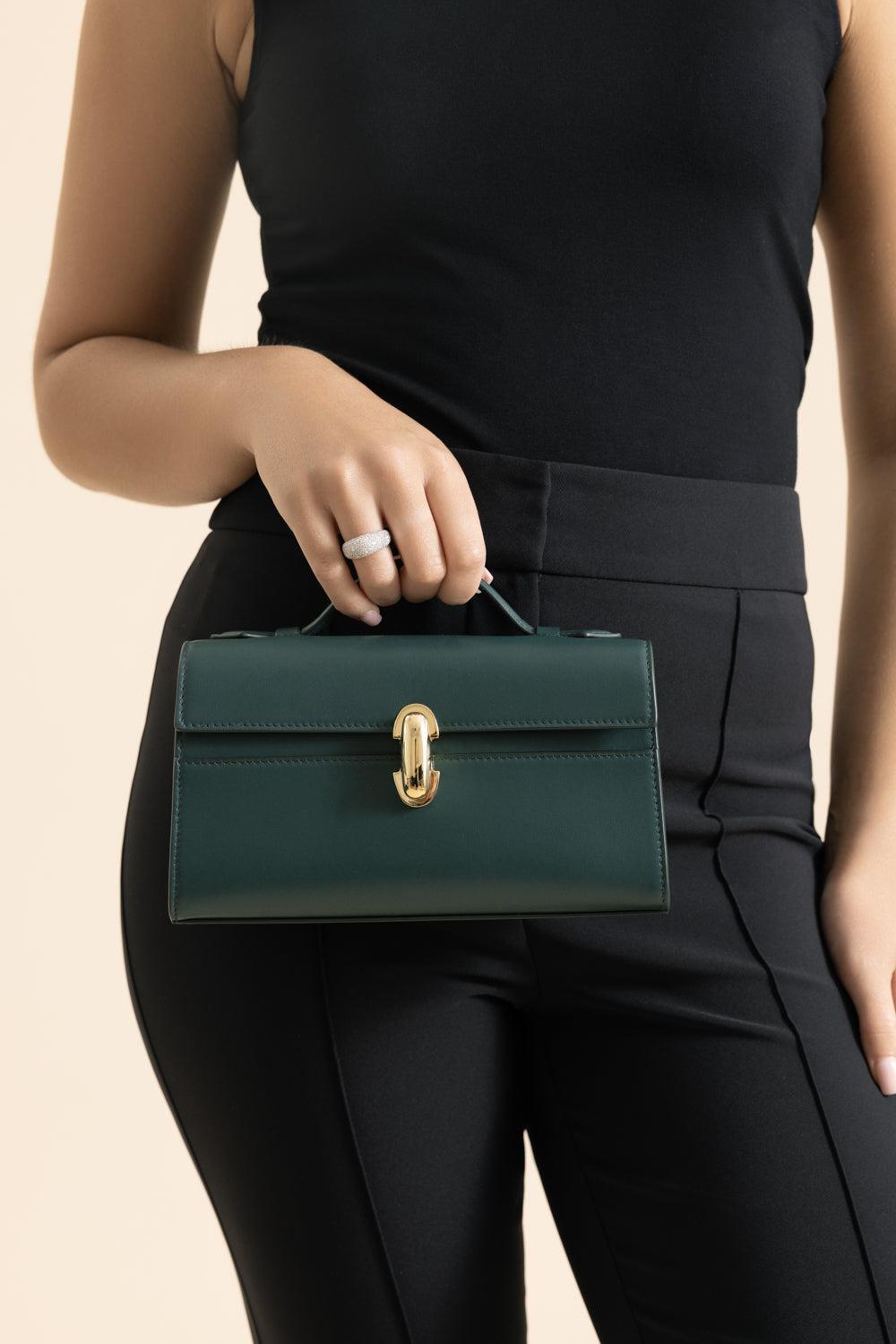 Symmetry Pochette Bag-PINE-HANDBAGCLUTCHES-SAVETTE