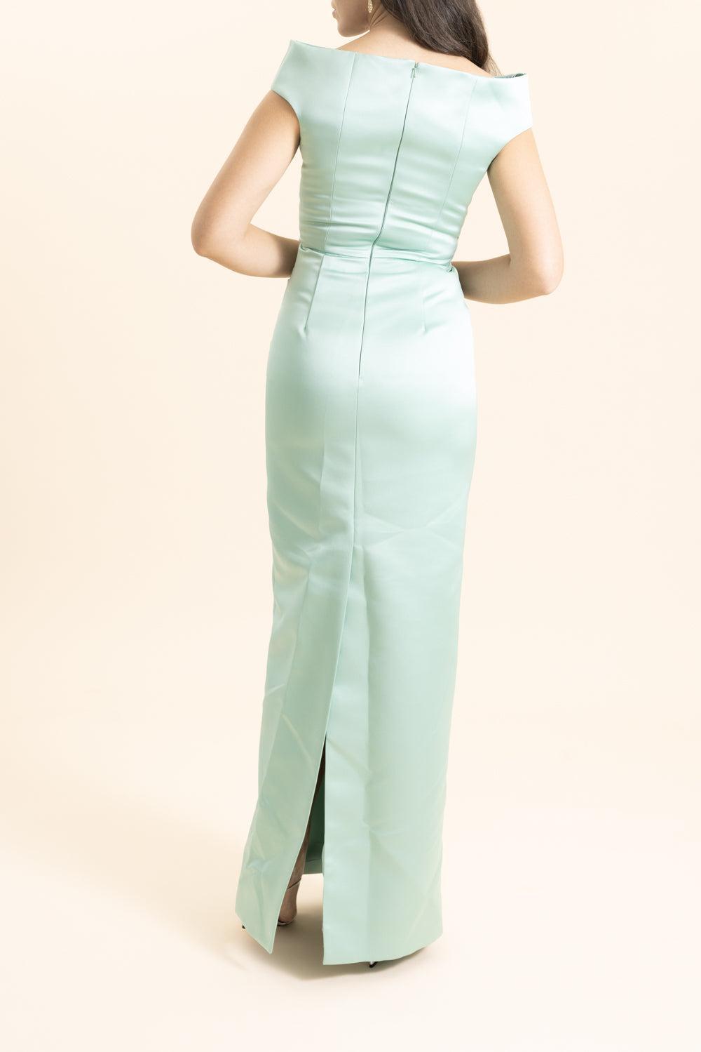 Short Sleeve Gown-MINT-4-CLOTHINGDRESSGOWN-ERDEM