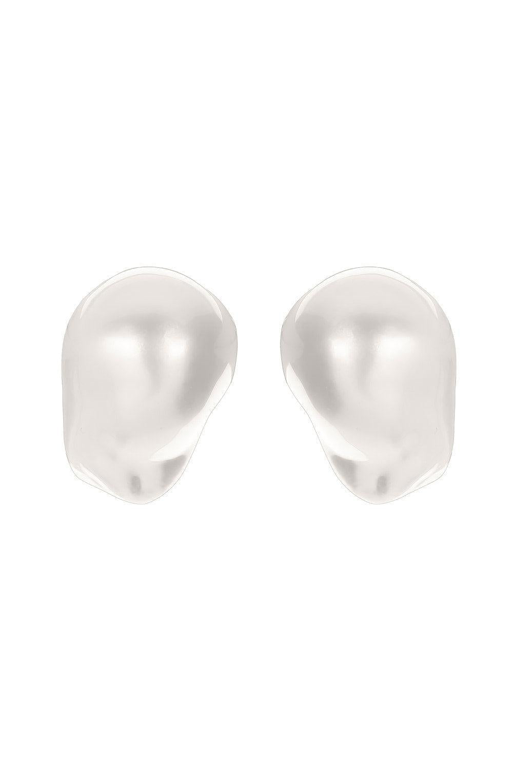 South Sea Baroque Pearl Stud Earrings - 14mm-WHITE GOLD-JEWELRYFINE JEWELEARRING-BAGGINS