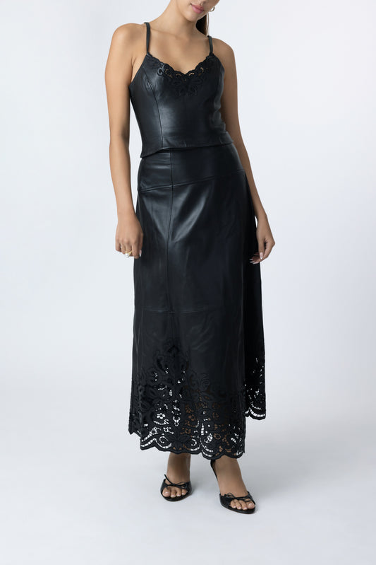 Nadia Leather Tank Top