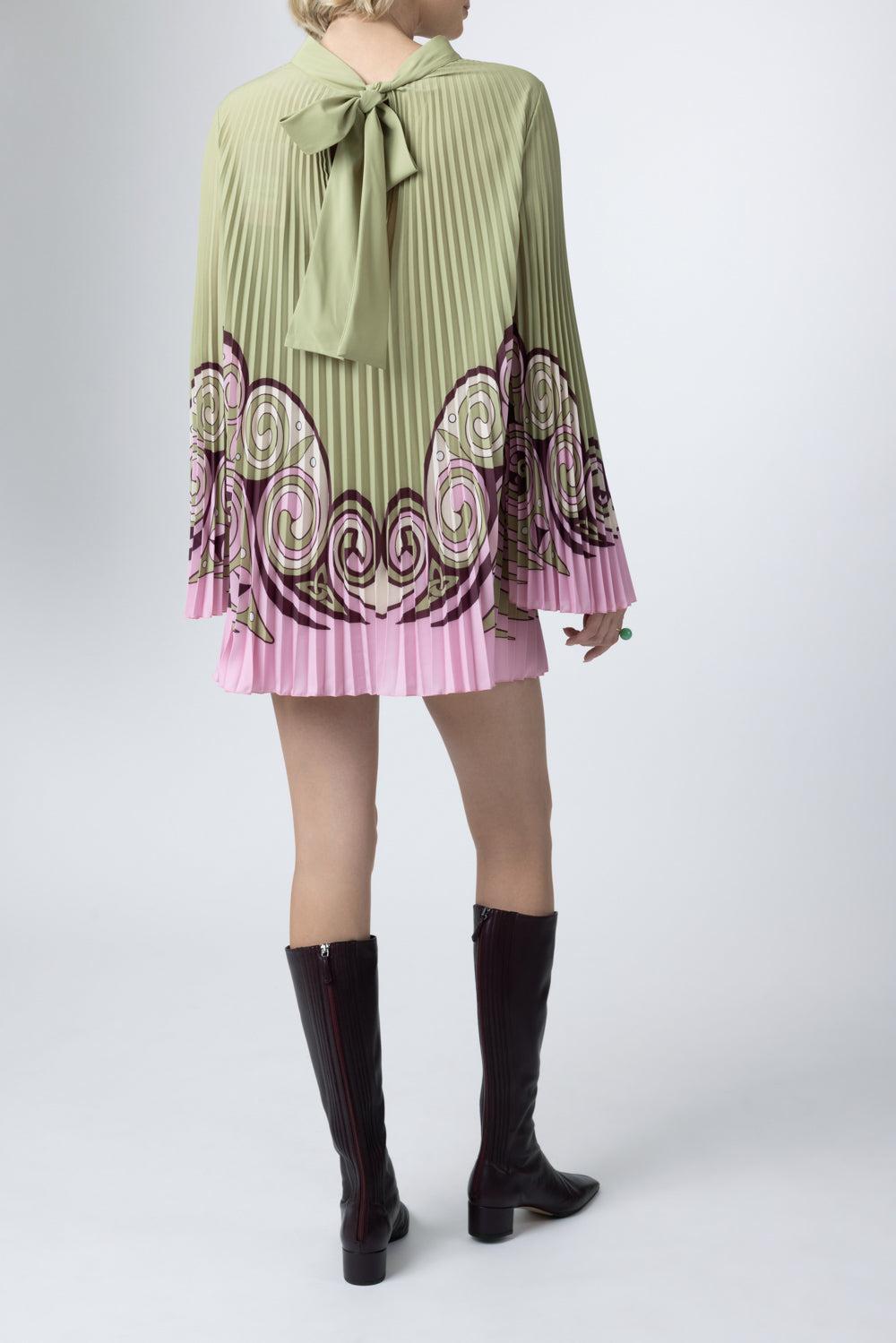 Twirling Tunic Dress - Kells Swiree Placée-GREEN-XS-CLOTHINGTOPTUNIC-LA DOUBLEJ 
