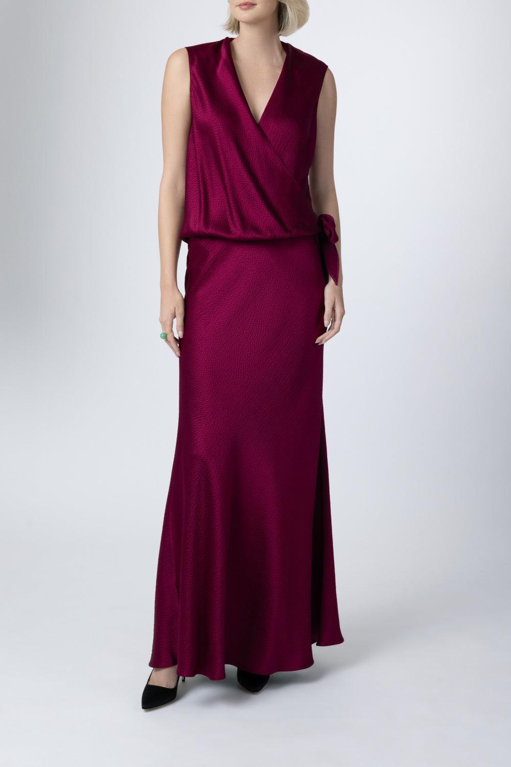 Taos Dress - Ruby-PINK-P-CLOTHINGDRESSGOWN-PETER COHEN