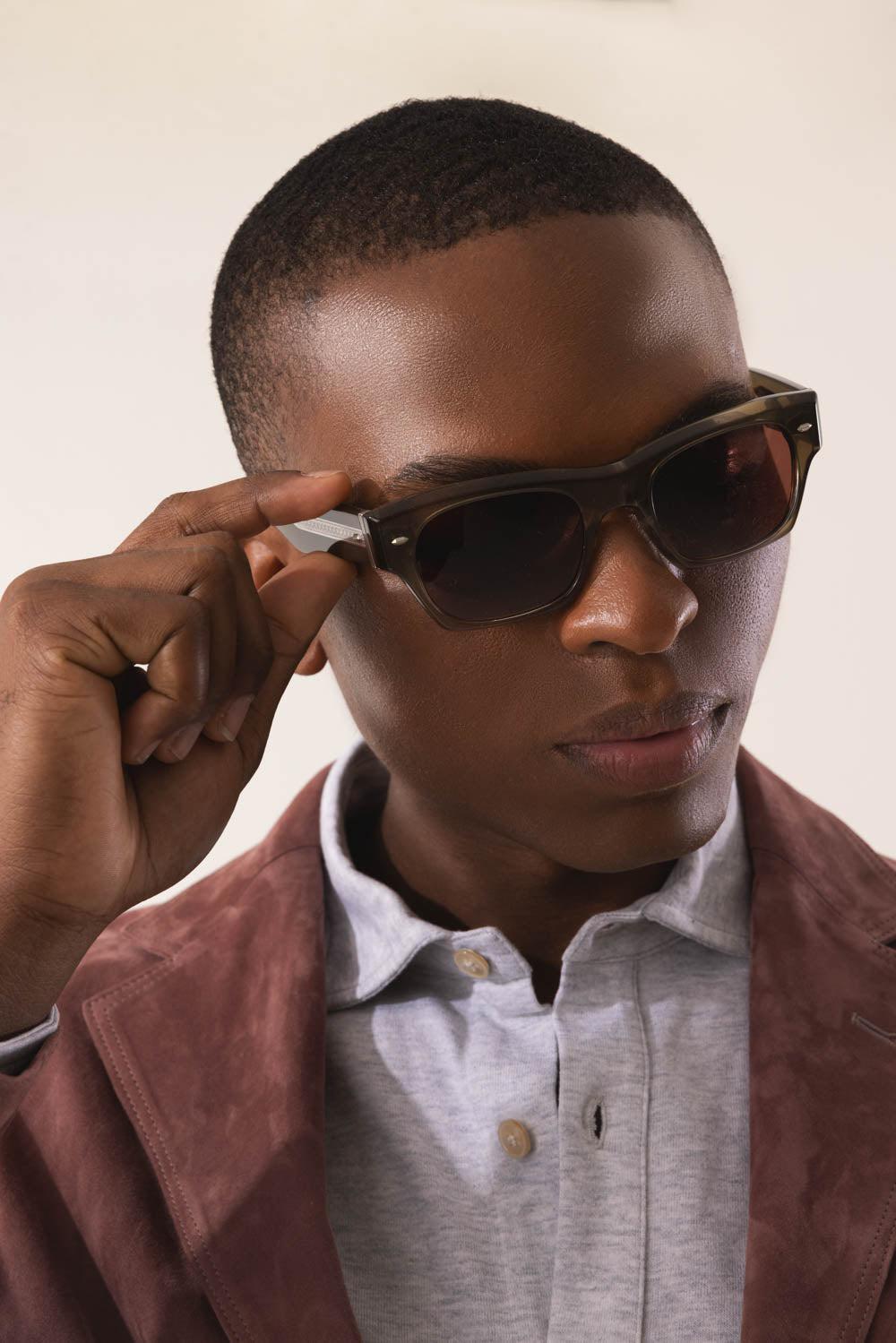 Cutler And Gross 1391 Sunglasses-OLIVE/BURGUNDY-ACCESSORIEEYEWEAR-OLIVER PEOPLES