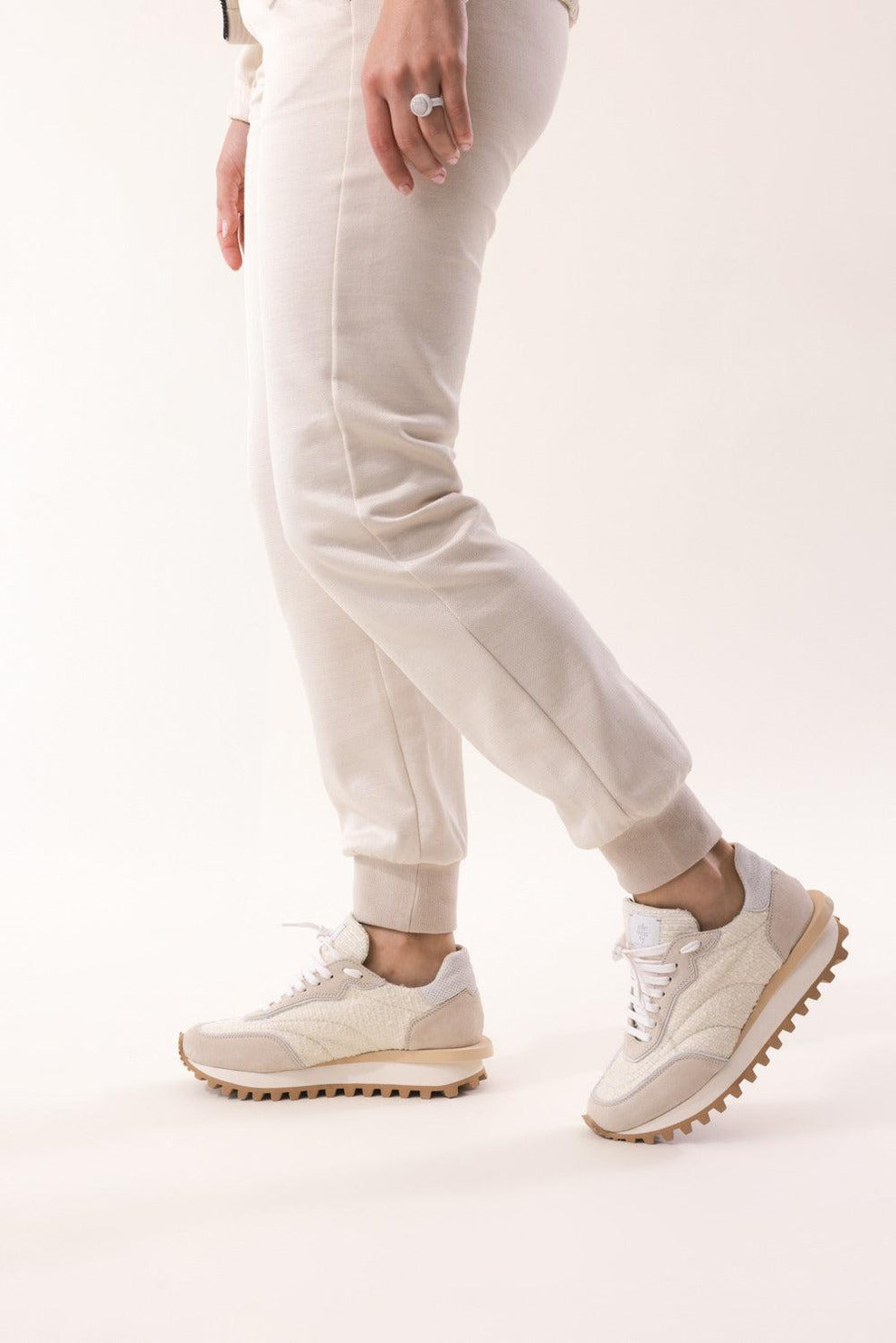 Nwob Eleventy Cream and Tan Athletic Shoes MEN main image 3
