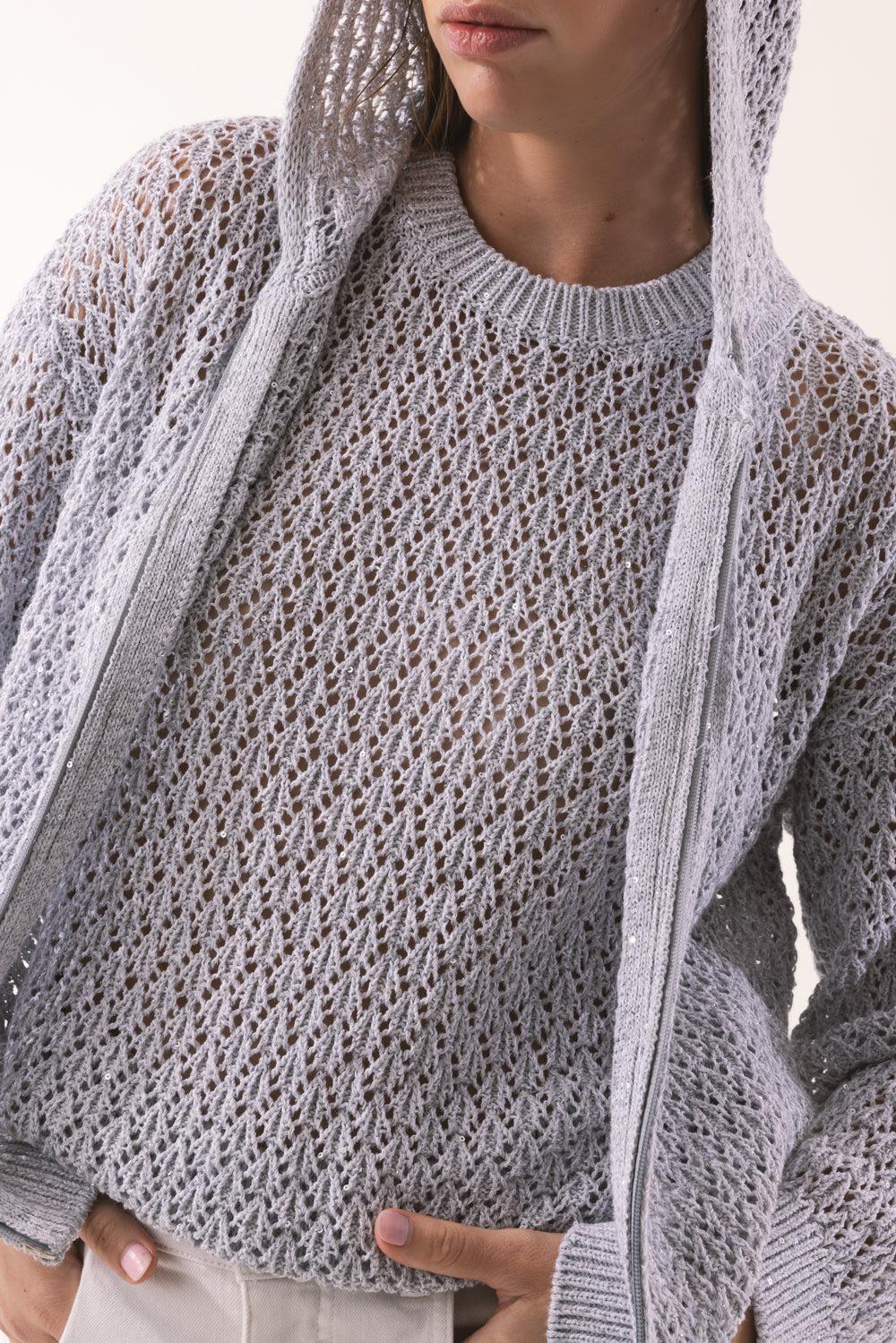 Sleeveless Knit Tank-PEARLGRY-XS-CLOTHINGTOPKNITS-ELEVENTY
