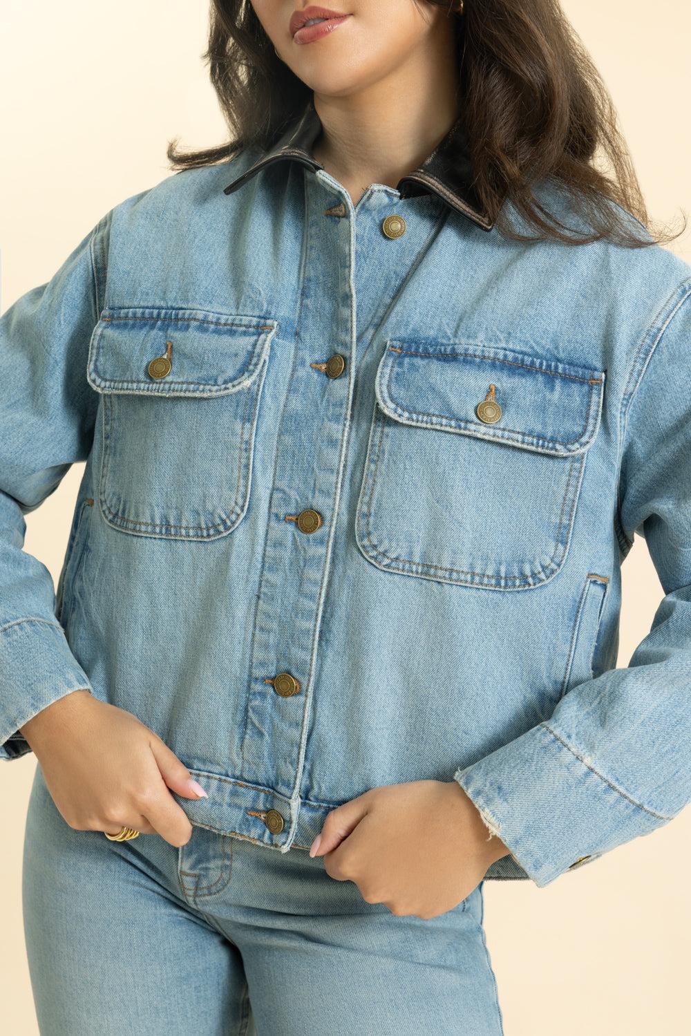 Philoh Crop Jacket-CNYISLND-XS-CLOTHINGJACKETDENIM-SIMKHAI