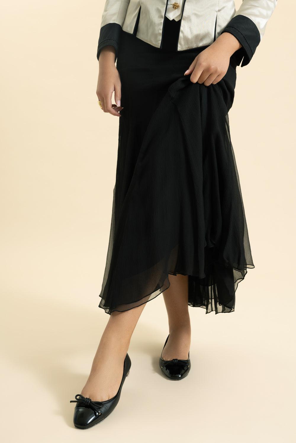 Fluid Maxi Skirt-BLACK-36-CLOTHINGSKIRTMAXI-CHLOÉ