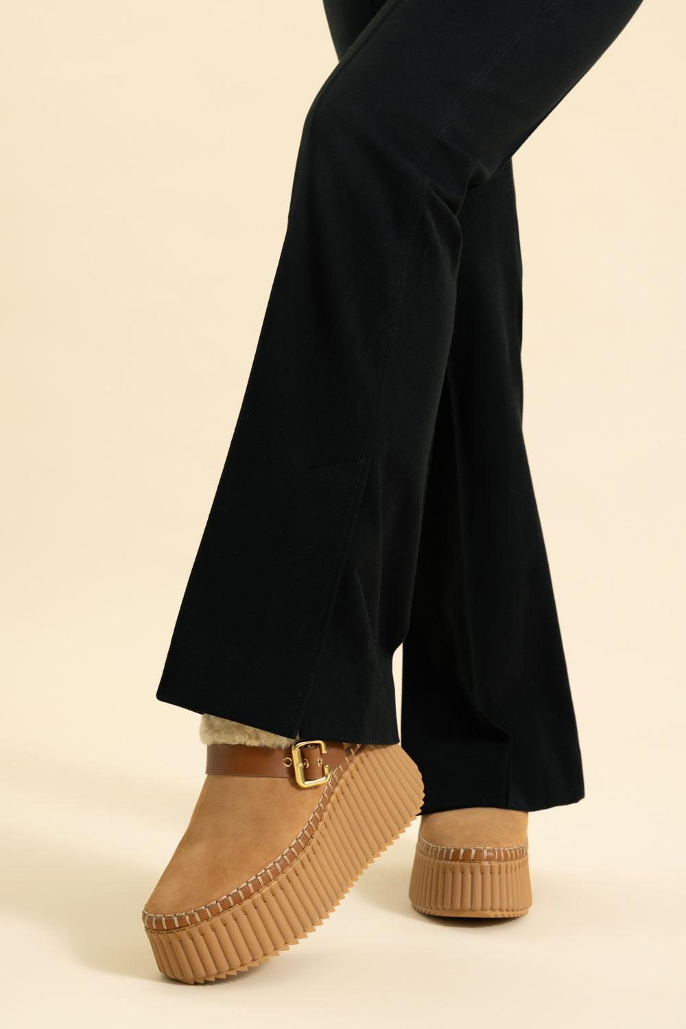 Nama Wedge Platform Mule-PTTRYBRN-37-SHOEMULE-CHLOÉ
