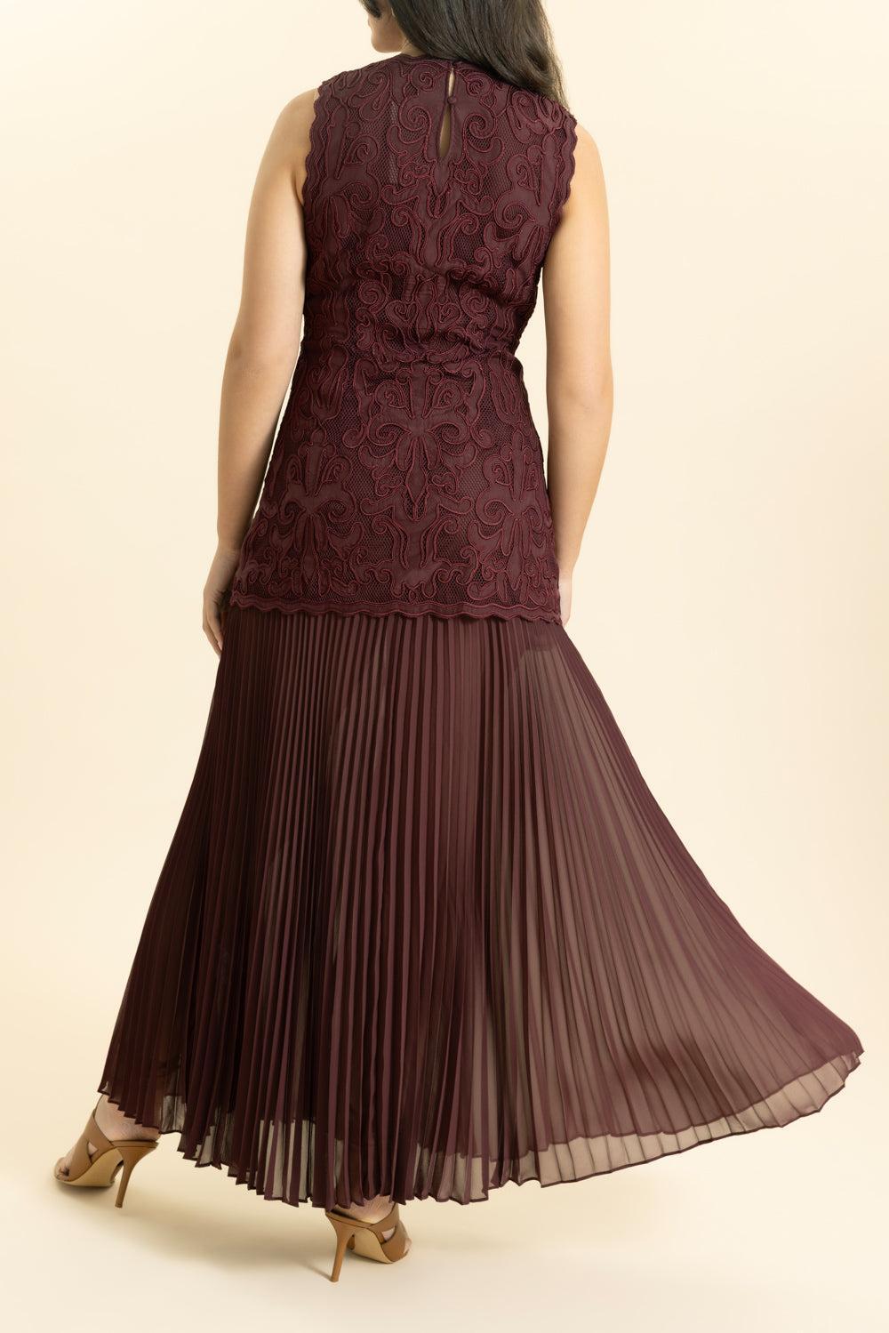 Auryn Midi Dress-MAHOGANY-2-CLOTHINGDRESSCASUAL-ULLA JOHNSON