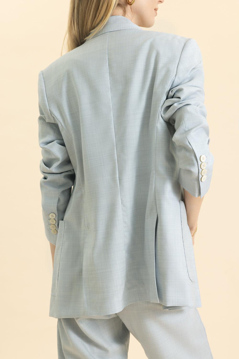 Double Breasted Fitted Blazer-BLUE-38-CLOTHINGJACKETBLAZERS-ELEVENTY