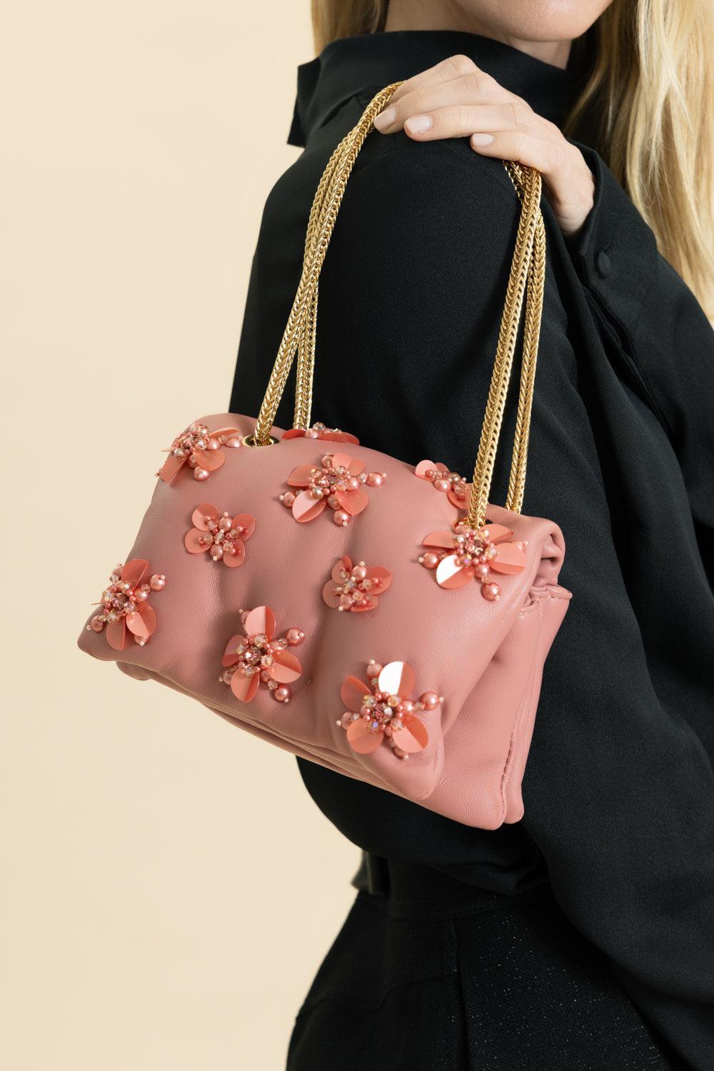 Mini Flower Airbag Bag - Antique Rose-ANTQRSEG-HANDBAGSHOULDER-GIAMBATTISTA VALLI