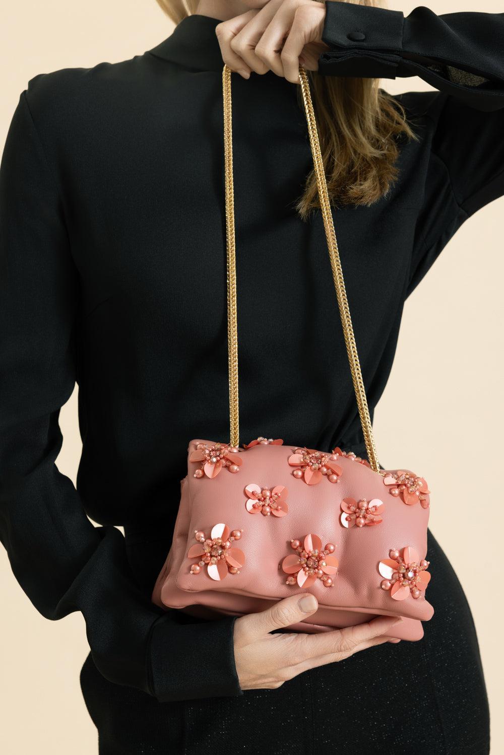 Mini Flower Airbag Bag - Antique Rose-ANTQRSEG-HANDBAGSHOULDER-GIAMBATTISTA VALLI