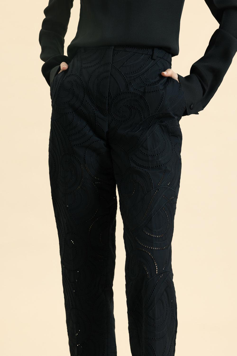 Faille Trousers-NIGHTBLU-40-CLOTHINGPANTCASUAL-MANTU