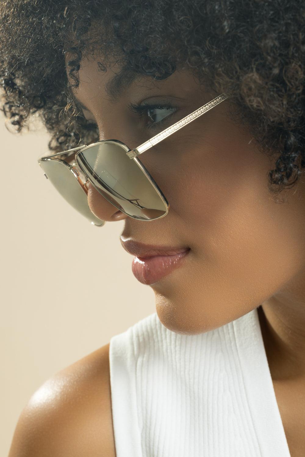 R-15 Sunglasses-GLDDSTFL-ACCESSORIESUNGLASSES-OLIVER PEOPLES