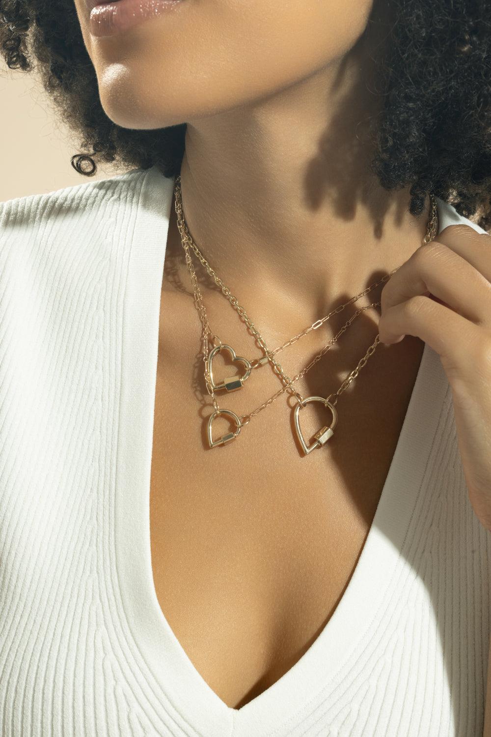 Droplock Pendant-YELLOW GOLD-JEWELRYFINE JEWELPENDANT-MARLA AARON