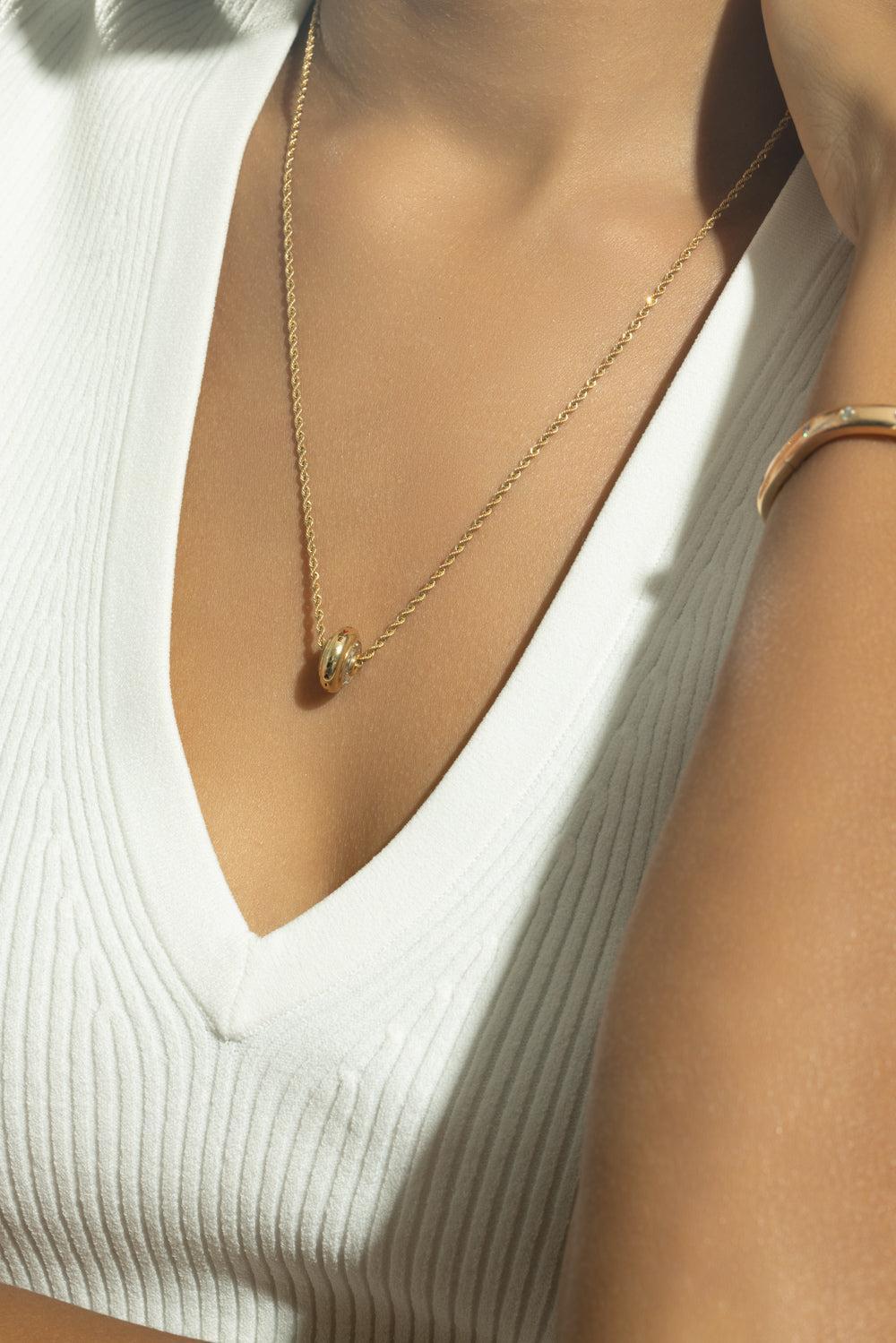 Palavras 9 Necklace-YELLOW GOLD-JEWELRYFINE JEWELNECKLACE O-MORITZ GLIK