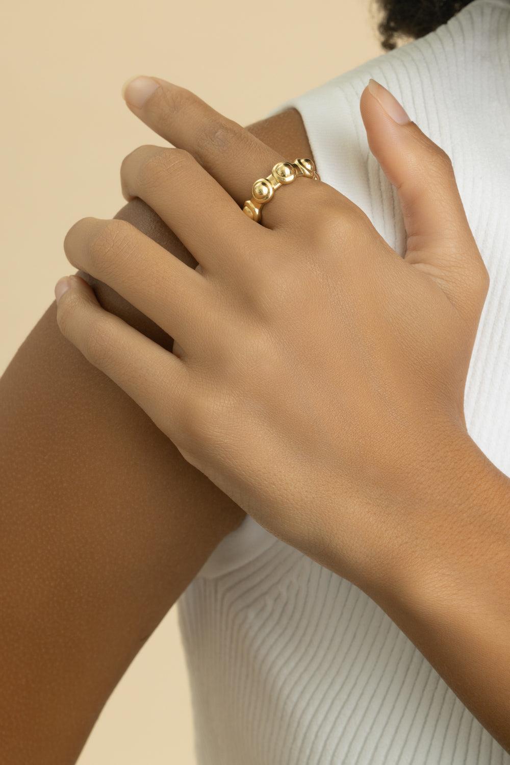 Medium Pop Vic Ring-YELLOW GOLD-6.5-JEWELRYFINE JEWELRING-JADE RUZZO