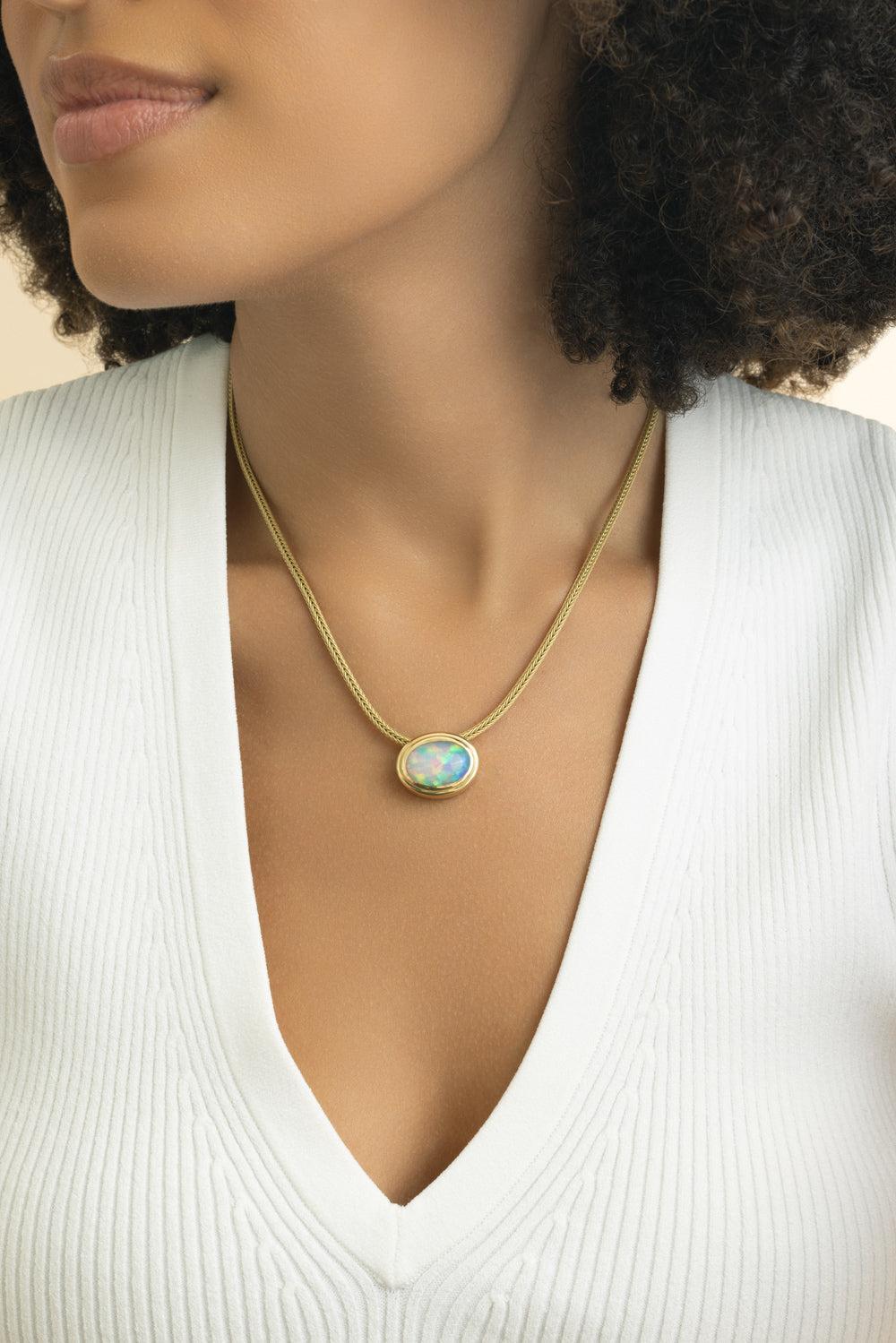 Opal Josephine Necklace-YELLOW GOLD-16.5-JEWELRYFINE JEWELNECKLACE O-JADE RUZZO