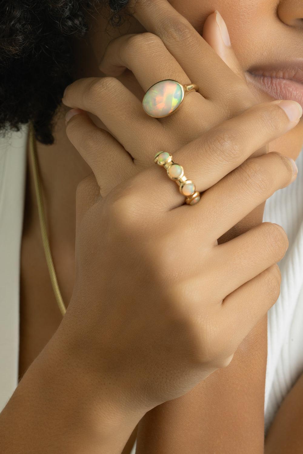 Opal Una Ring-YELLOW GOLD-7.5-JEWELRYFINE JEWELRING-JADE RUZZO