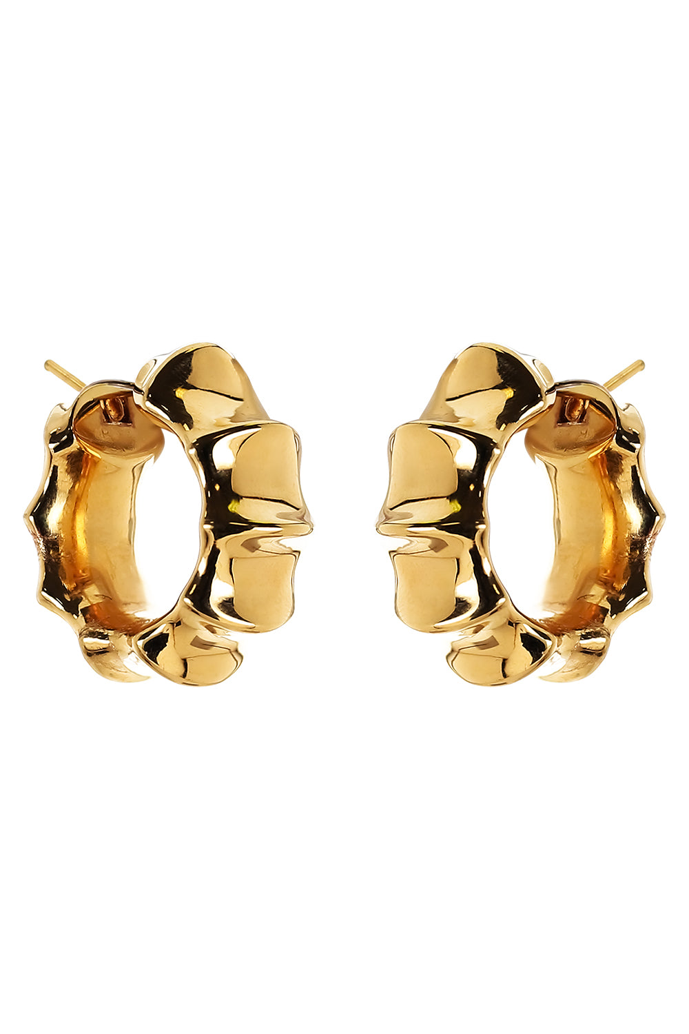 Ridge Hoop Earrings
