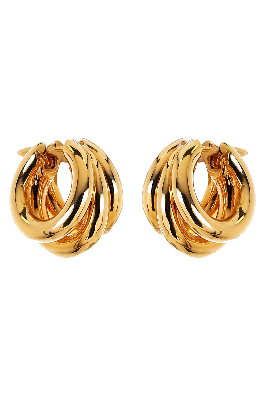 Three Line Hoop Earrings