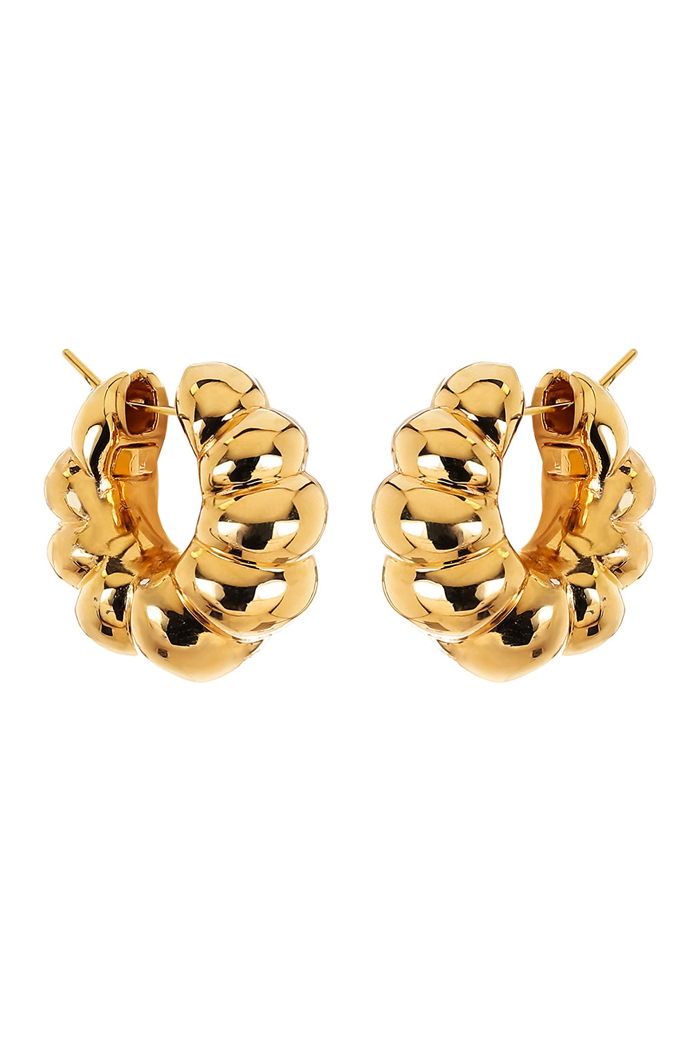 Puff Hoop Earrings