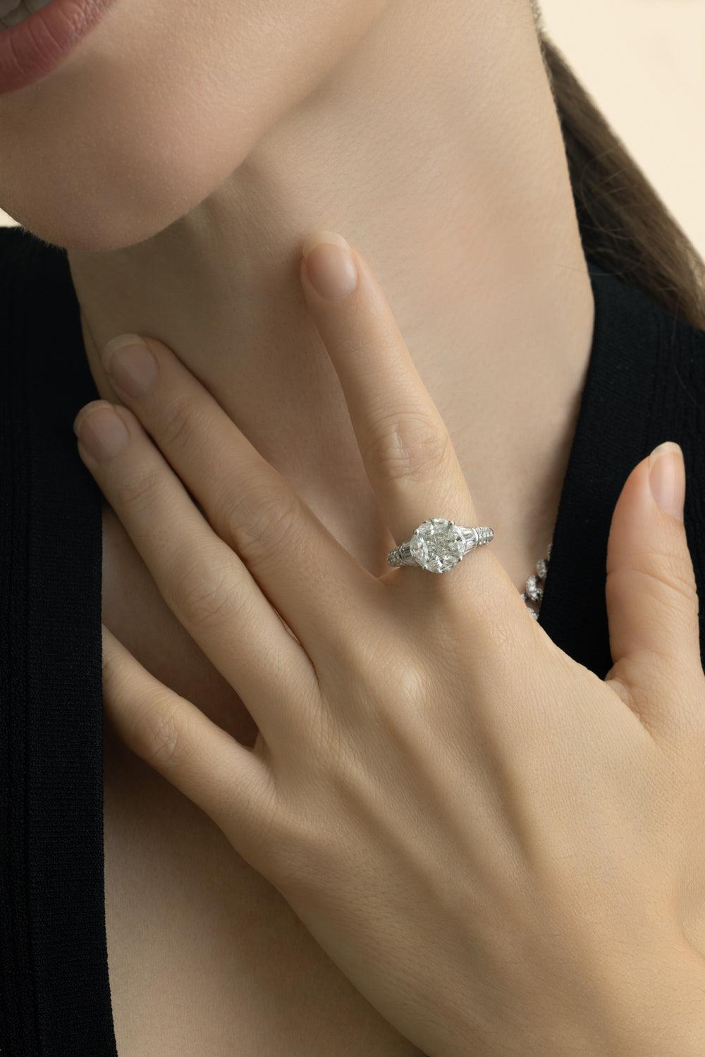 Mix Diamond Ring-WHITE GOLD-6.5-JEWELRYFINE JEWELRING-ZYDO