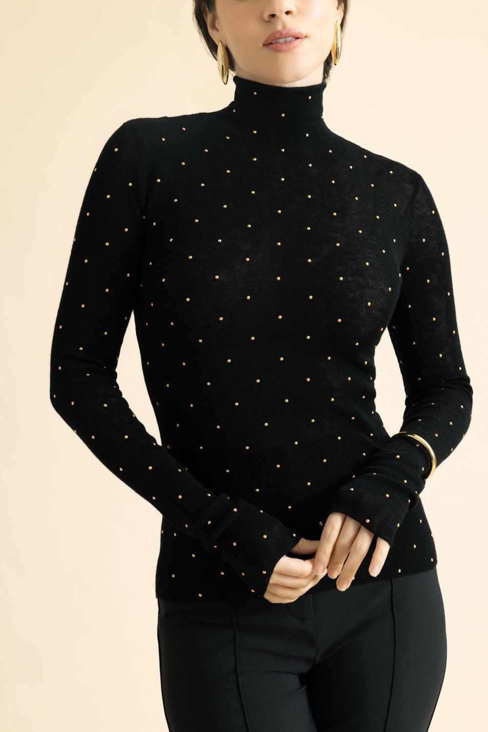 Second Skin Turtle-Neck Top-BLACK-S-CLOTHINGTOPKNITS-RABANNE