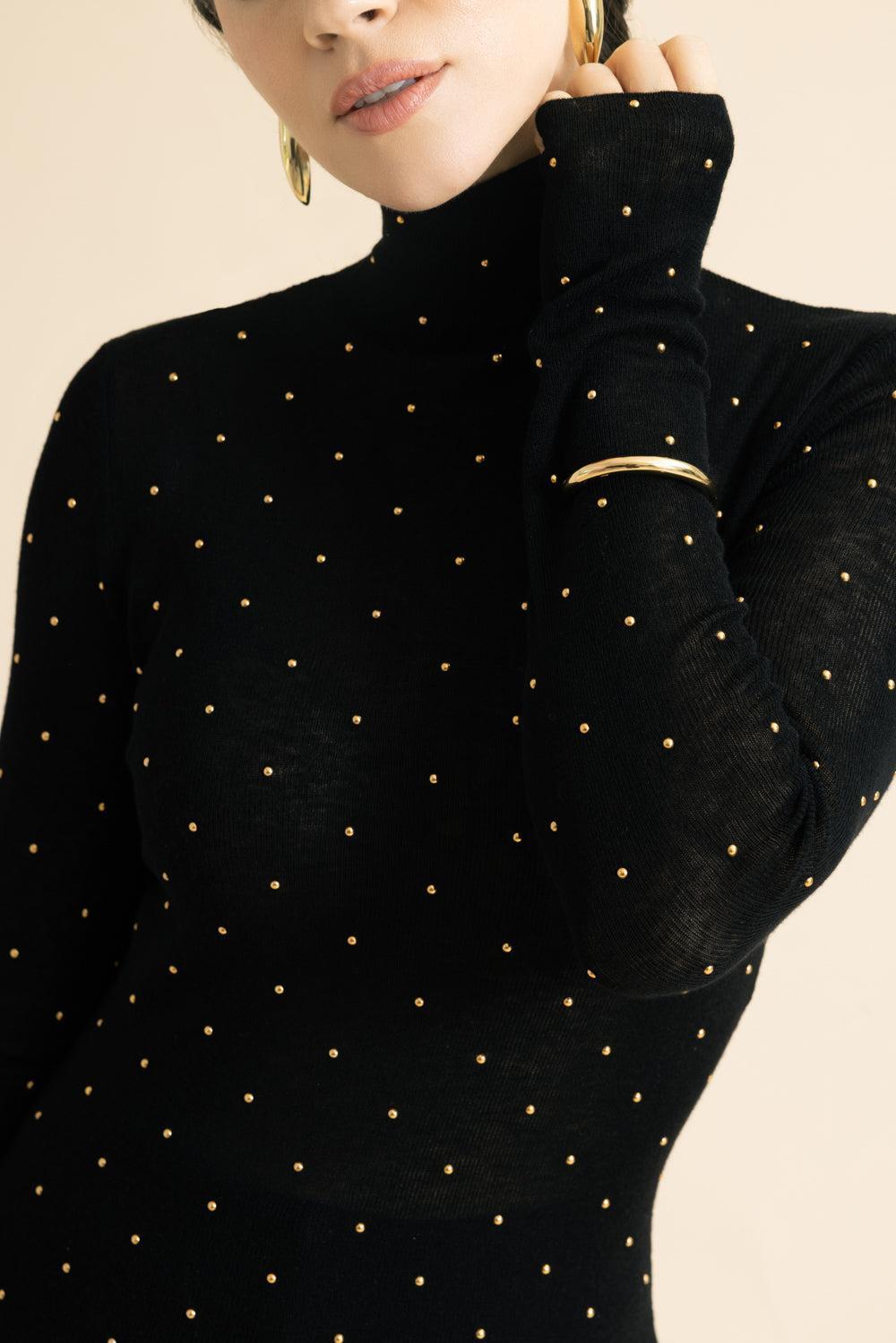 Second Skin Turtle-Neck Top-BLACK-S-CLOTHINGTOPKNITS-RABANNE