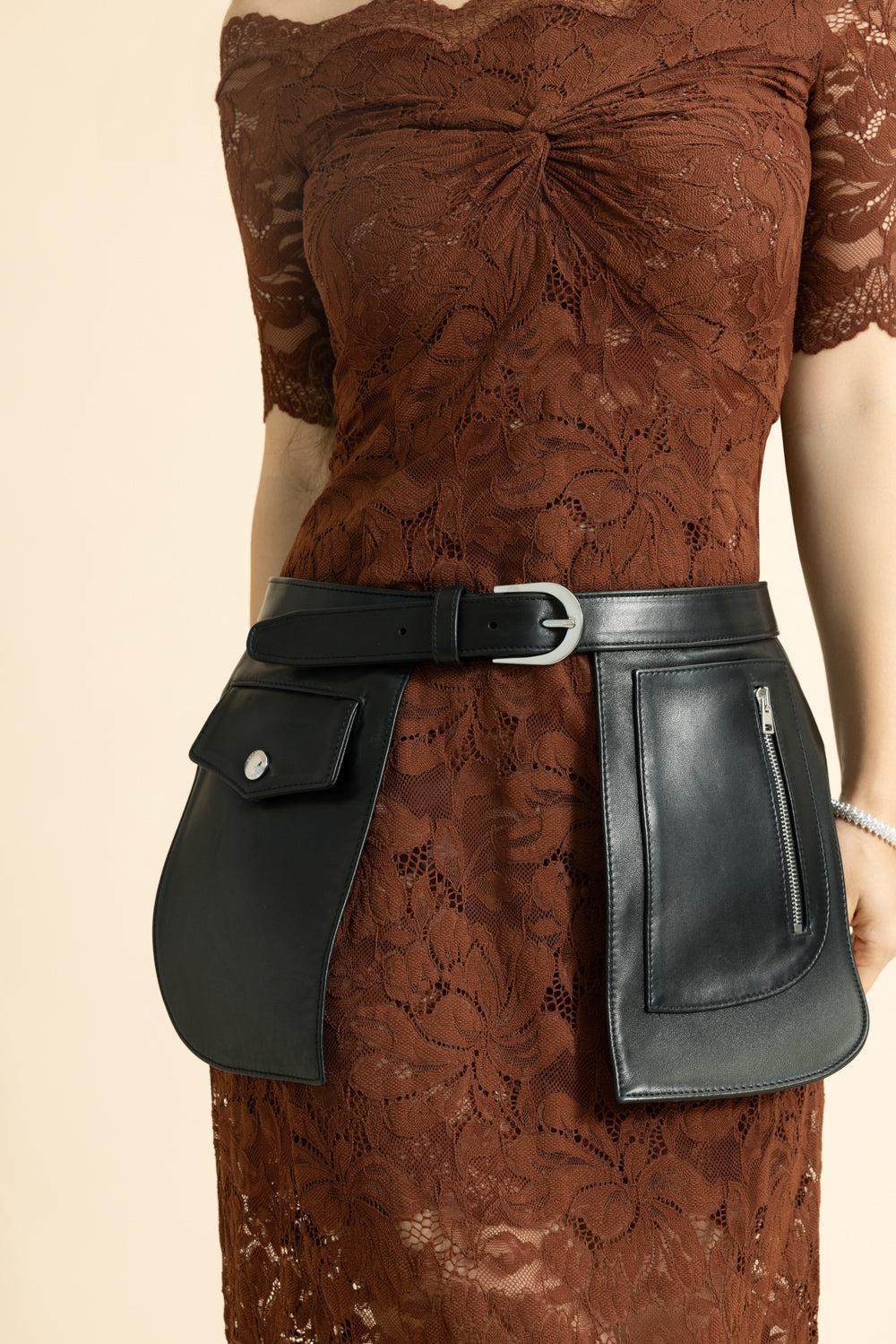 Dallas Leather Pocket Belt-BLACK-26-ACCESSORIEBELTS-BRANDON MAXWELL